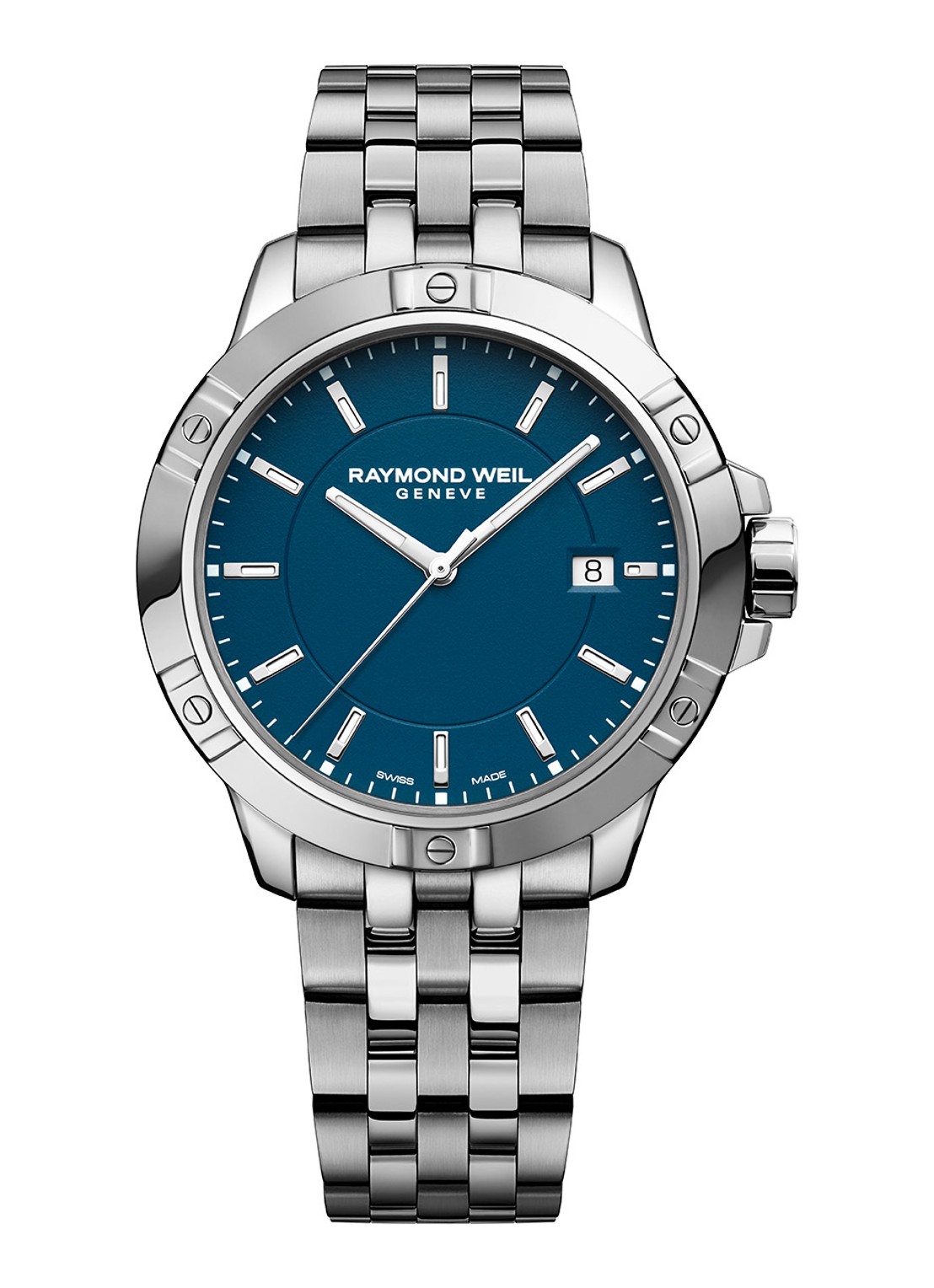 Raymond Weil Tango horloge 8160 -ST -50041 - voorkant blauw