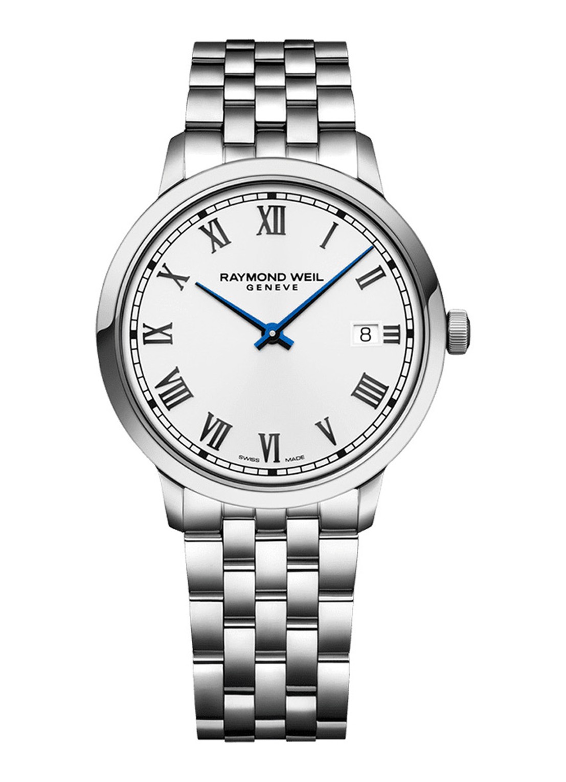 Raymond Weil Toccata horloge 5485-ST-00359 - voorkant zilver