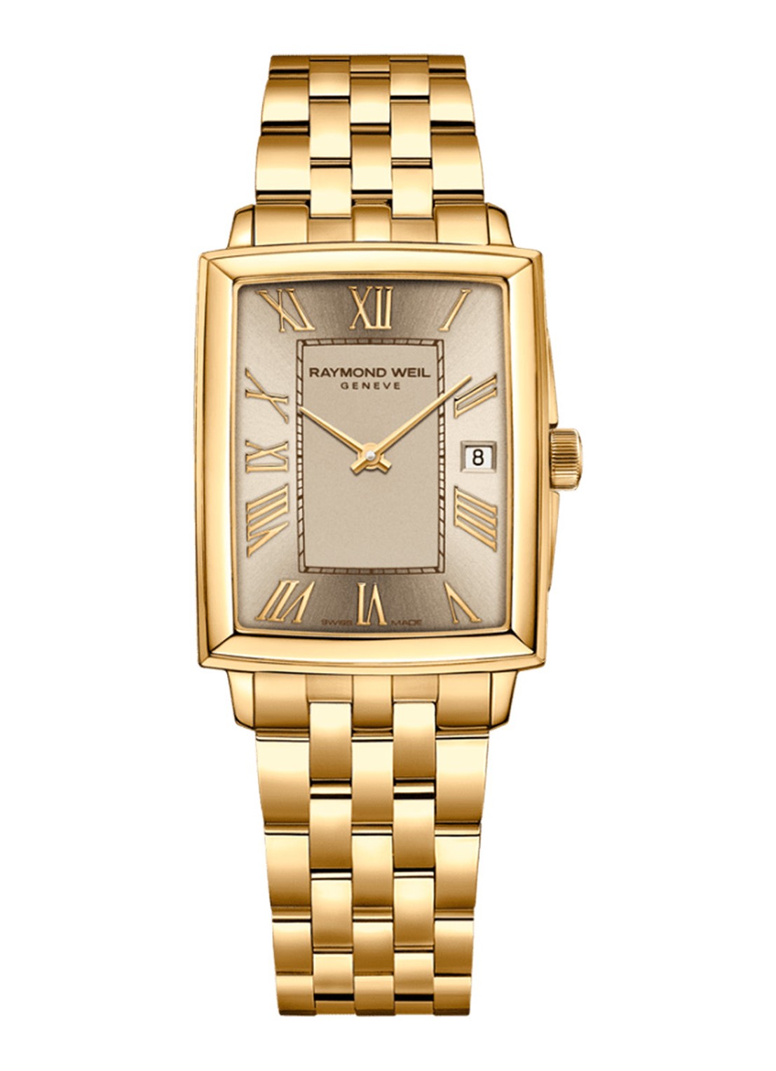 Raymond Weil Toccata Plated horloge 5925-P-00100 - voorkant goud