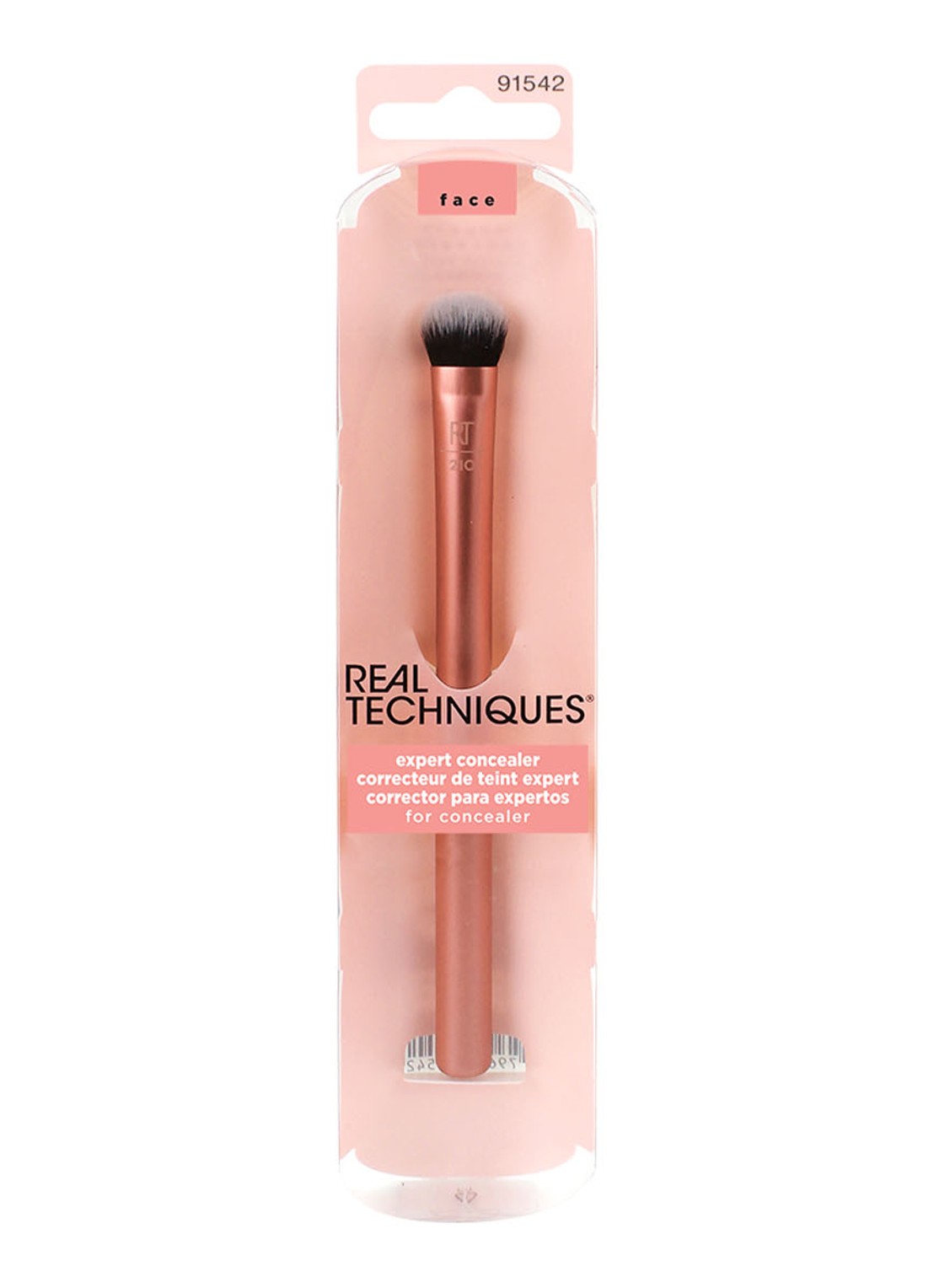 Real Techniques Expert Concealer Brush - make-up kwast - voorkant 2 orange