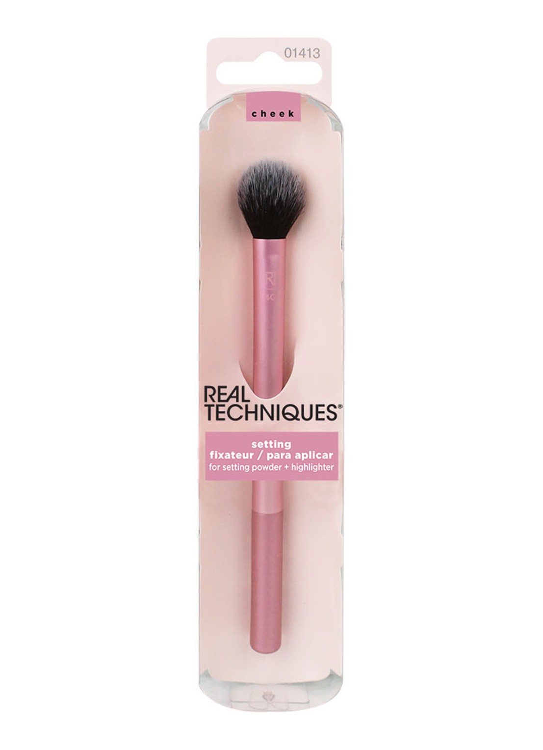 Real Techniques Setting Brush - make-up kwast - voorkant 2 roze