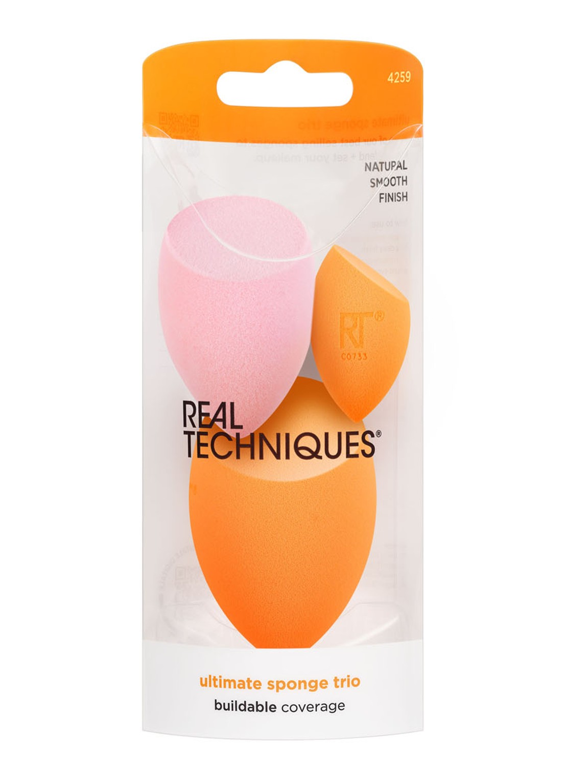 Real Techniques Ultimate Makeup Sponge Blending and Setting Trio - make-up spons set van 3  - voorkant 2 undefined