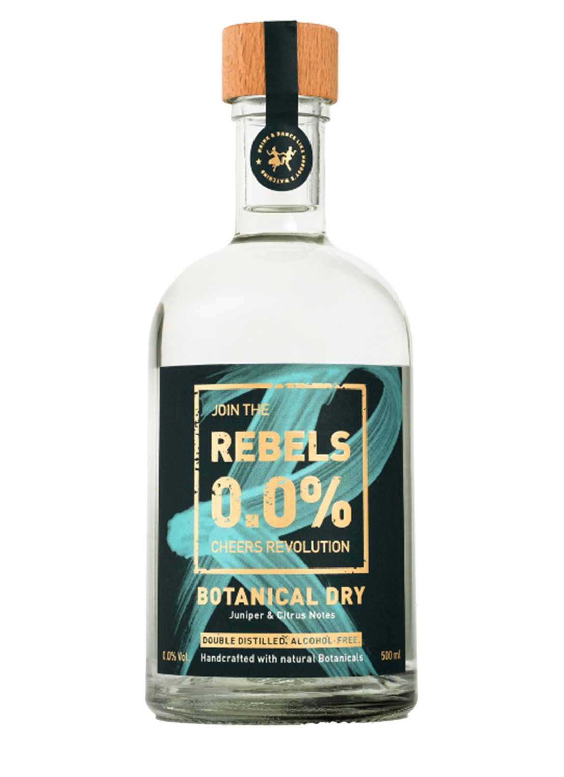Rebels 0.0% Botanical Dry likeur alcoholvrij 500 ml - voorkant undefined