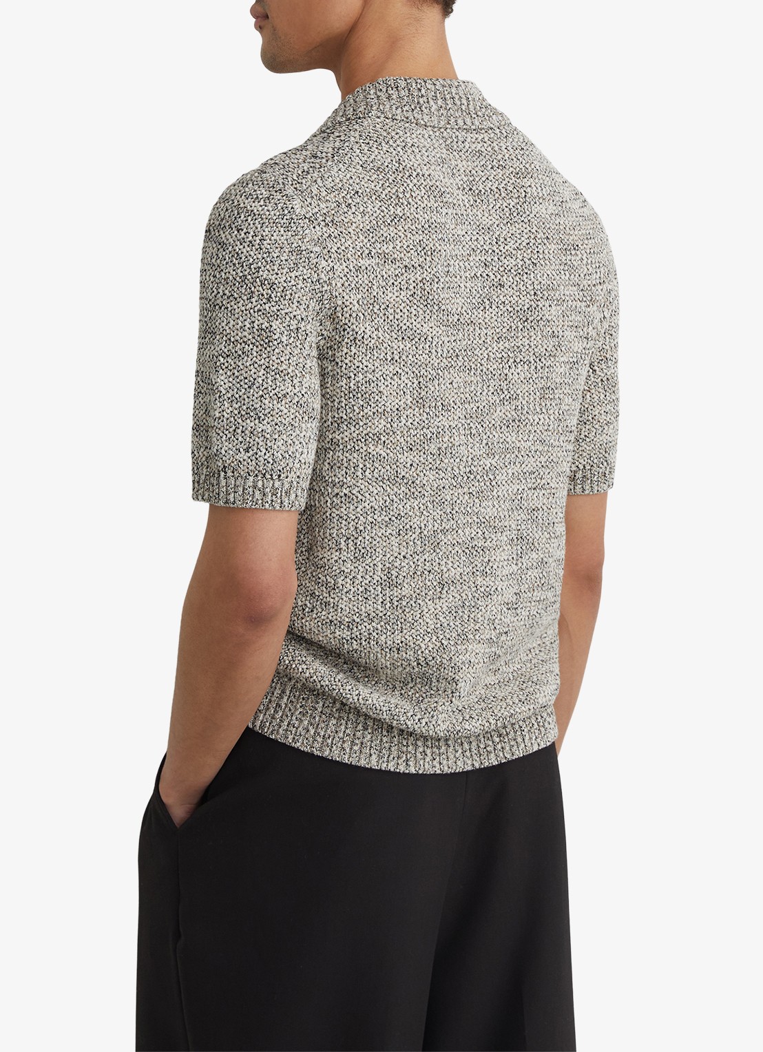 Reiss Addis regular fit overhemd - achterkant 4 beige