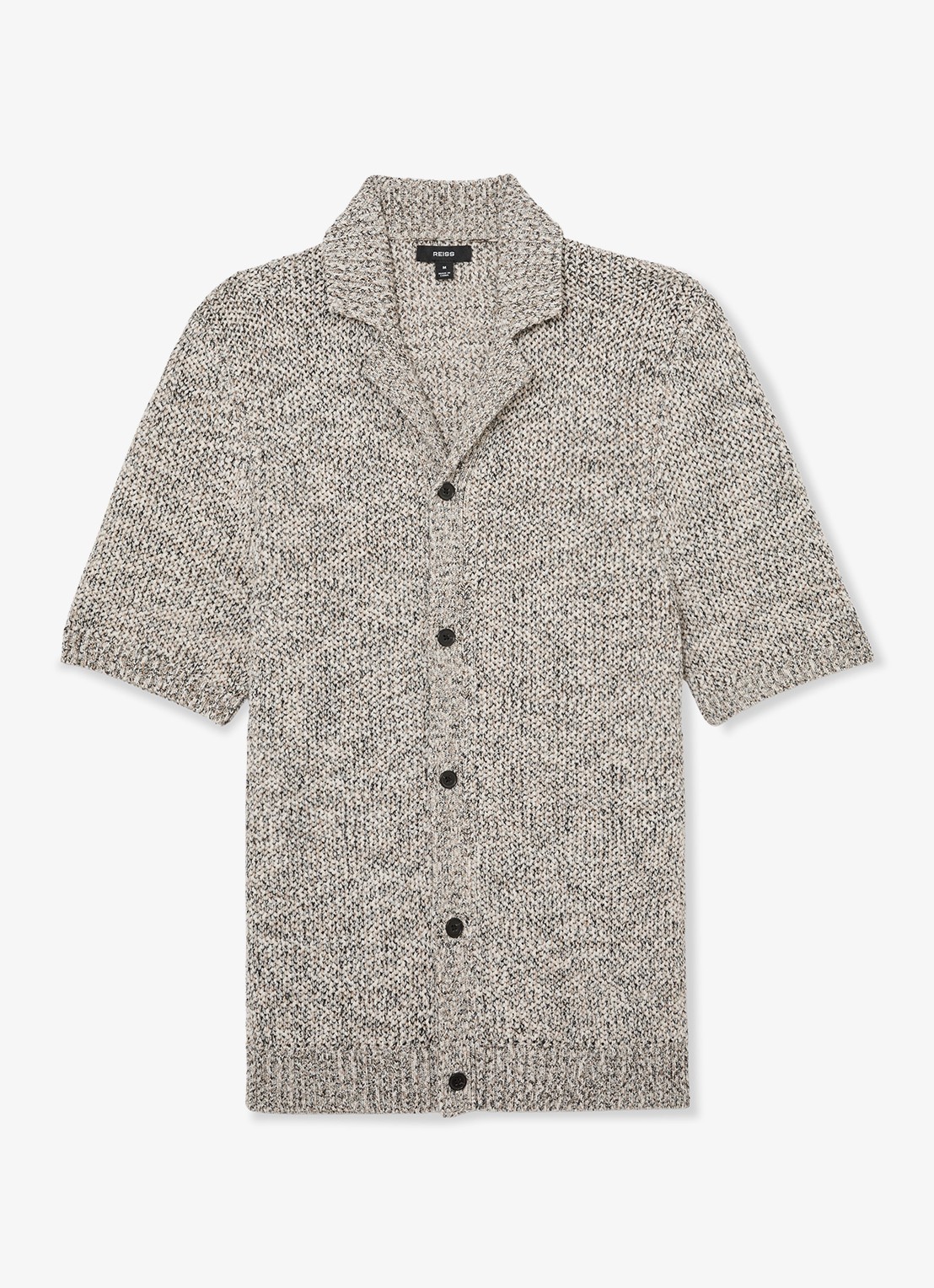 Reiss Addis regular fit overhemd - voorkant 5 beige