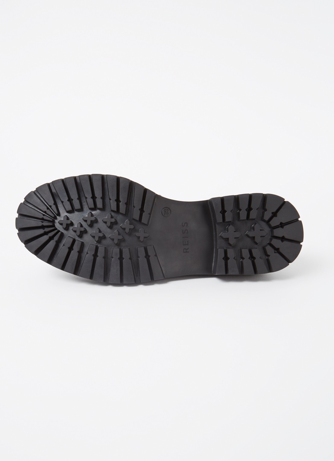 Reiss Adele loafer van leer - detail 5 black / zwart