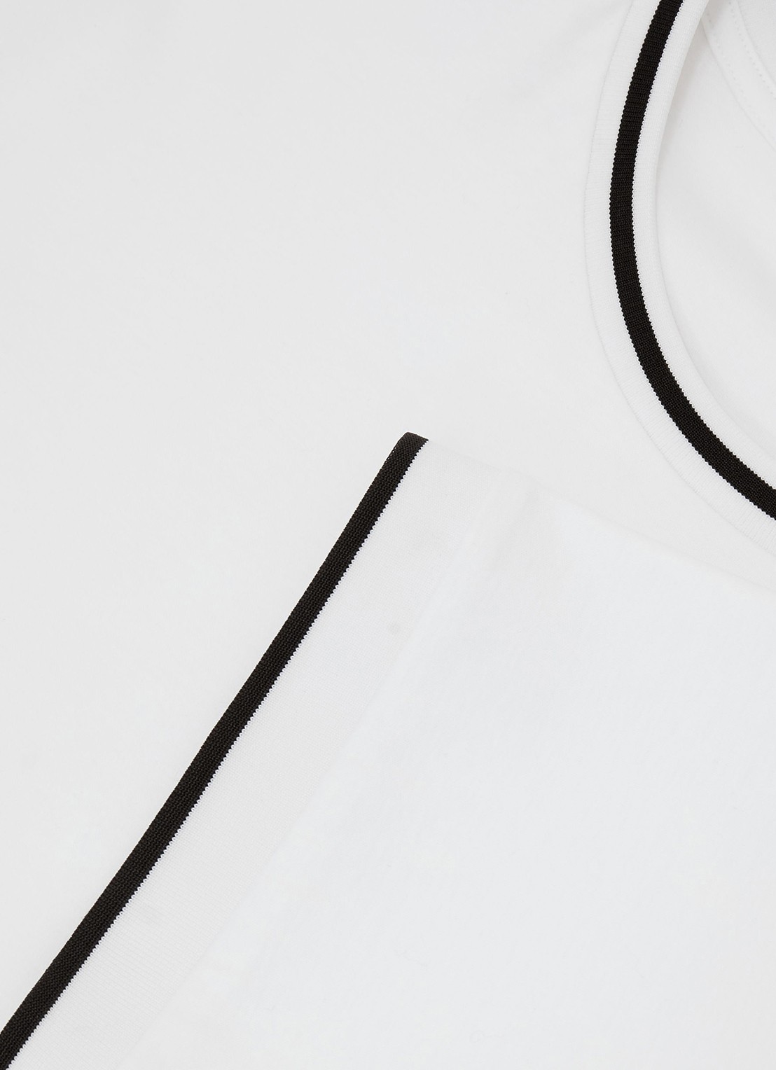 Reiss Ainsley T-shirt met gestreept detail - detail 6 white / wit