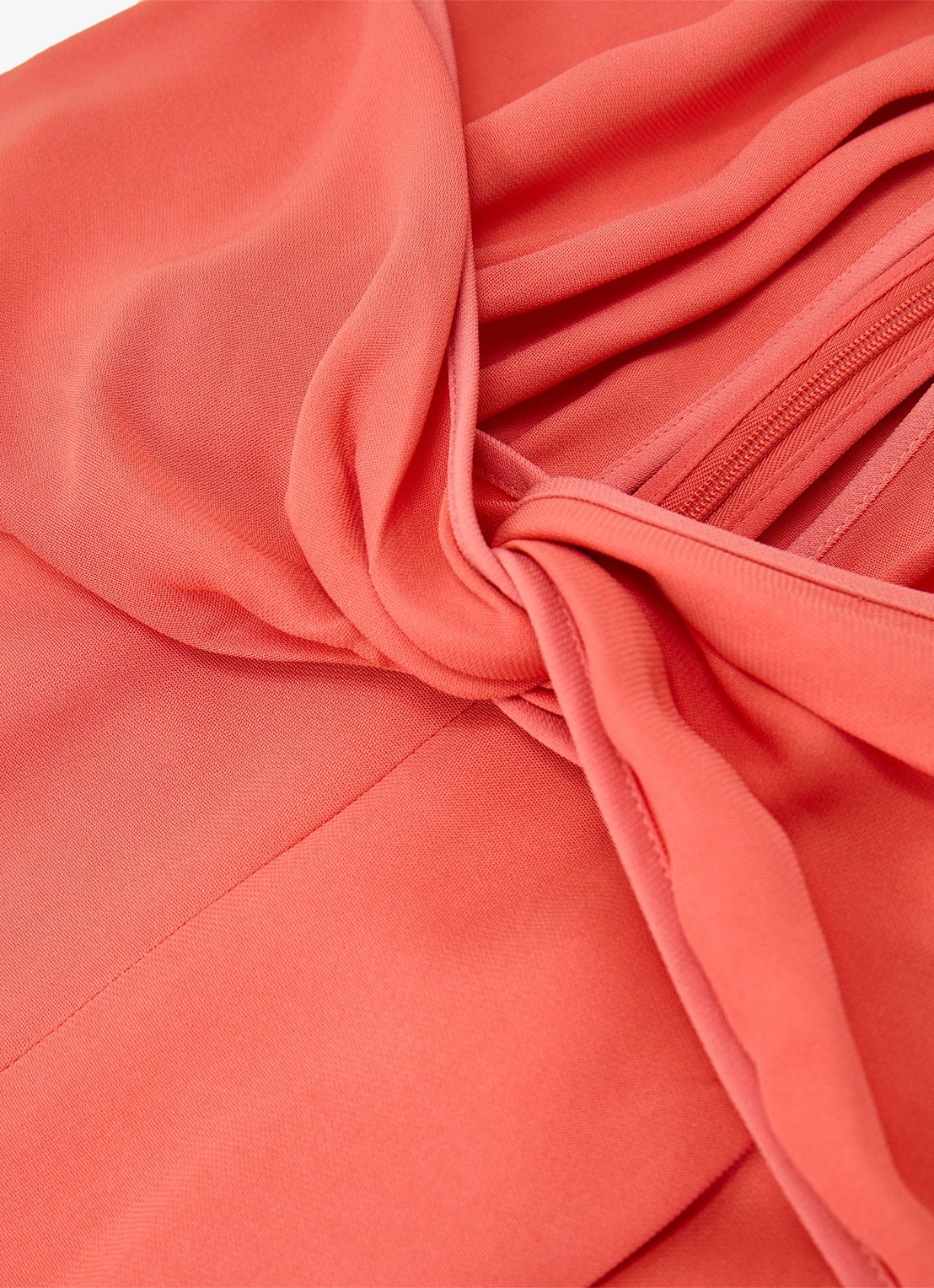 Reiss Akia wide fit jumpsuit met steekzakken - detail 8 koraalroze