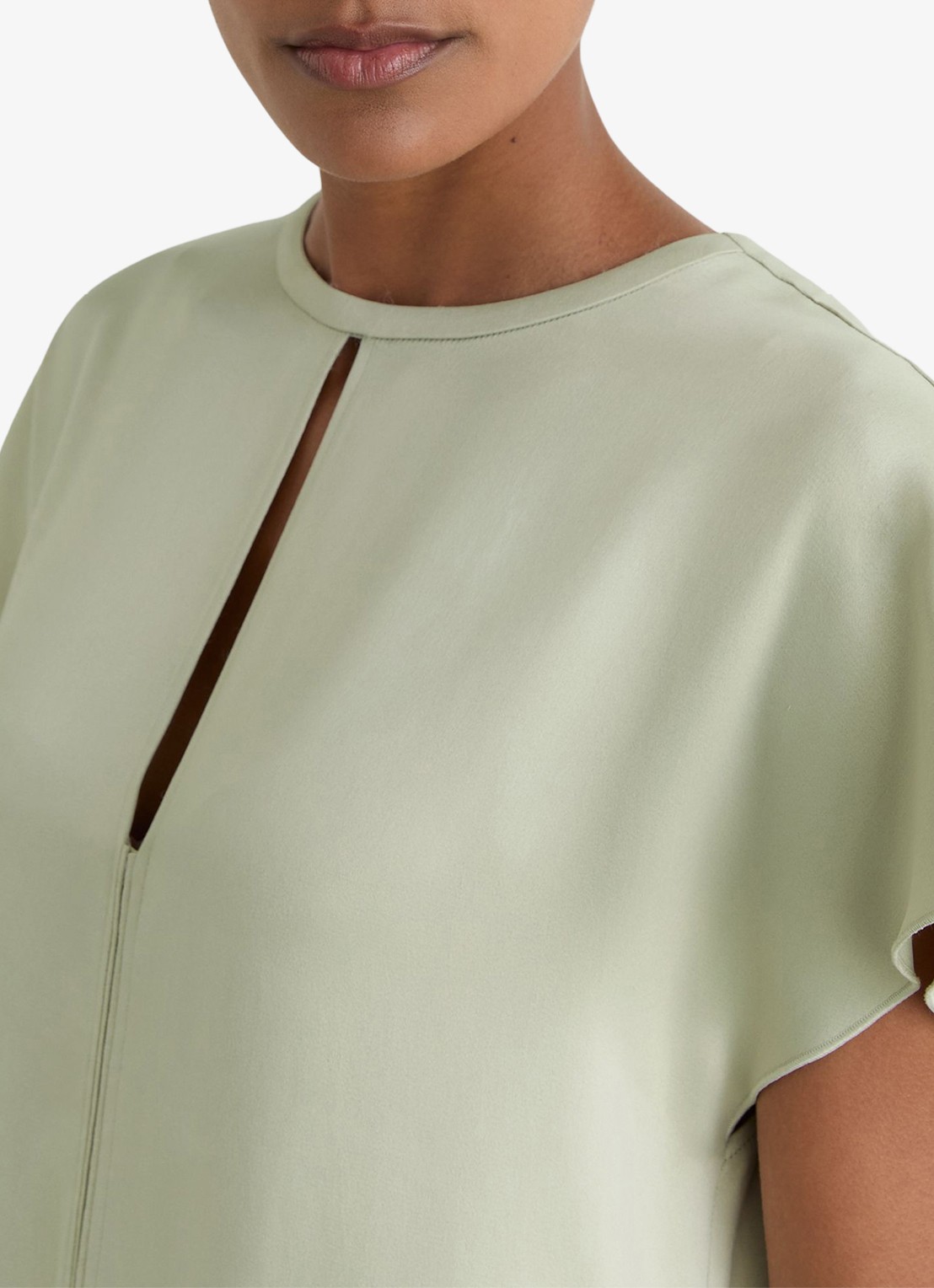 Reiss Alice mini jurk met gedrapeerd detail - detail 2 zilver