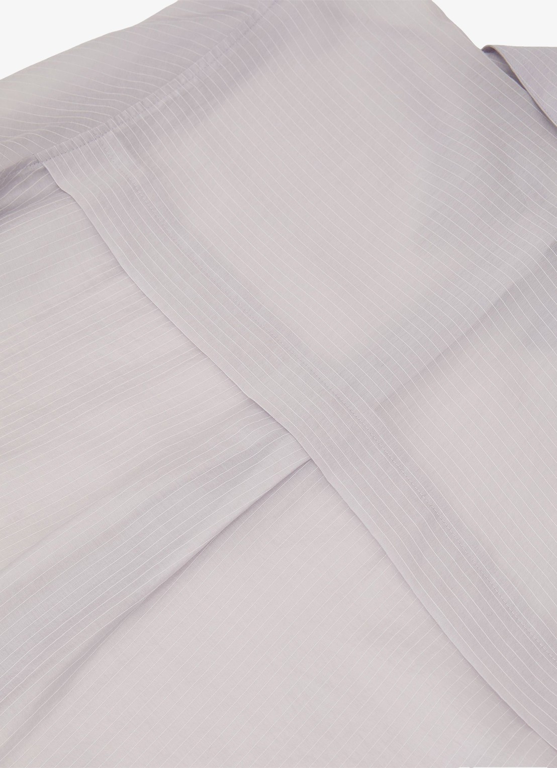 Reiss Ally blouse met streepprint - detail 4 blauwgrijs