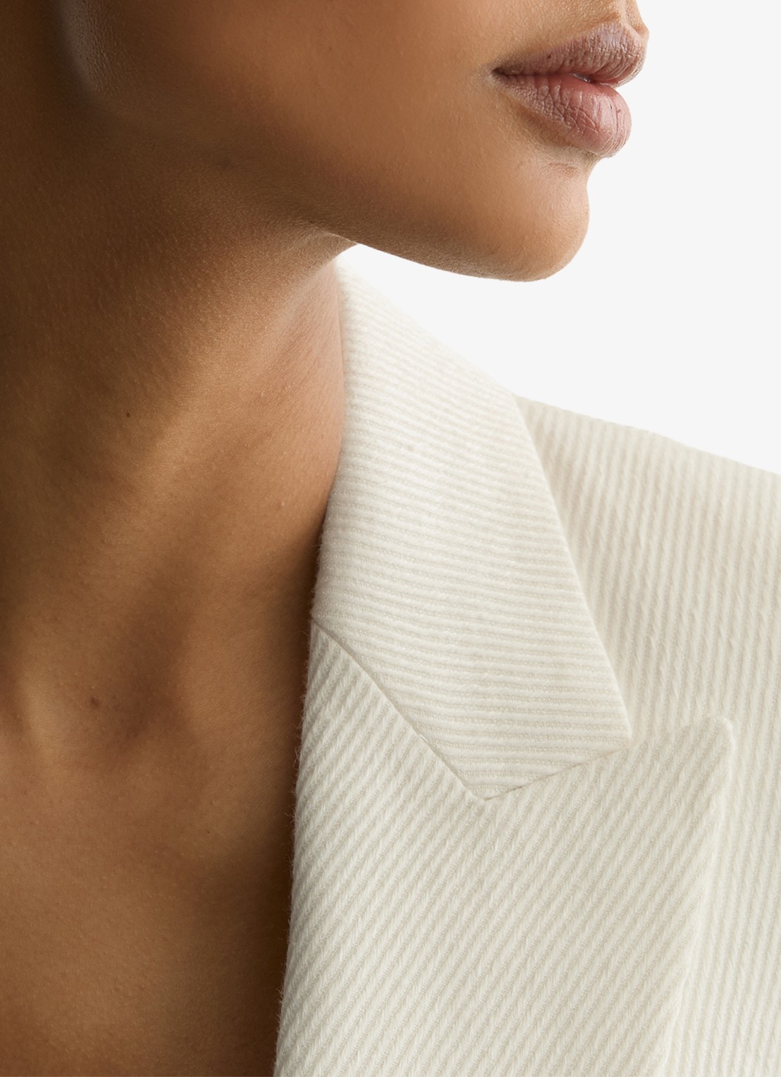 Reiss Alyx blazer in linnenblend - detail 6 wit