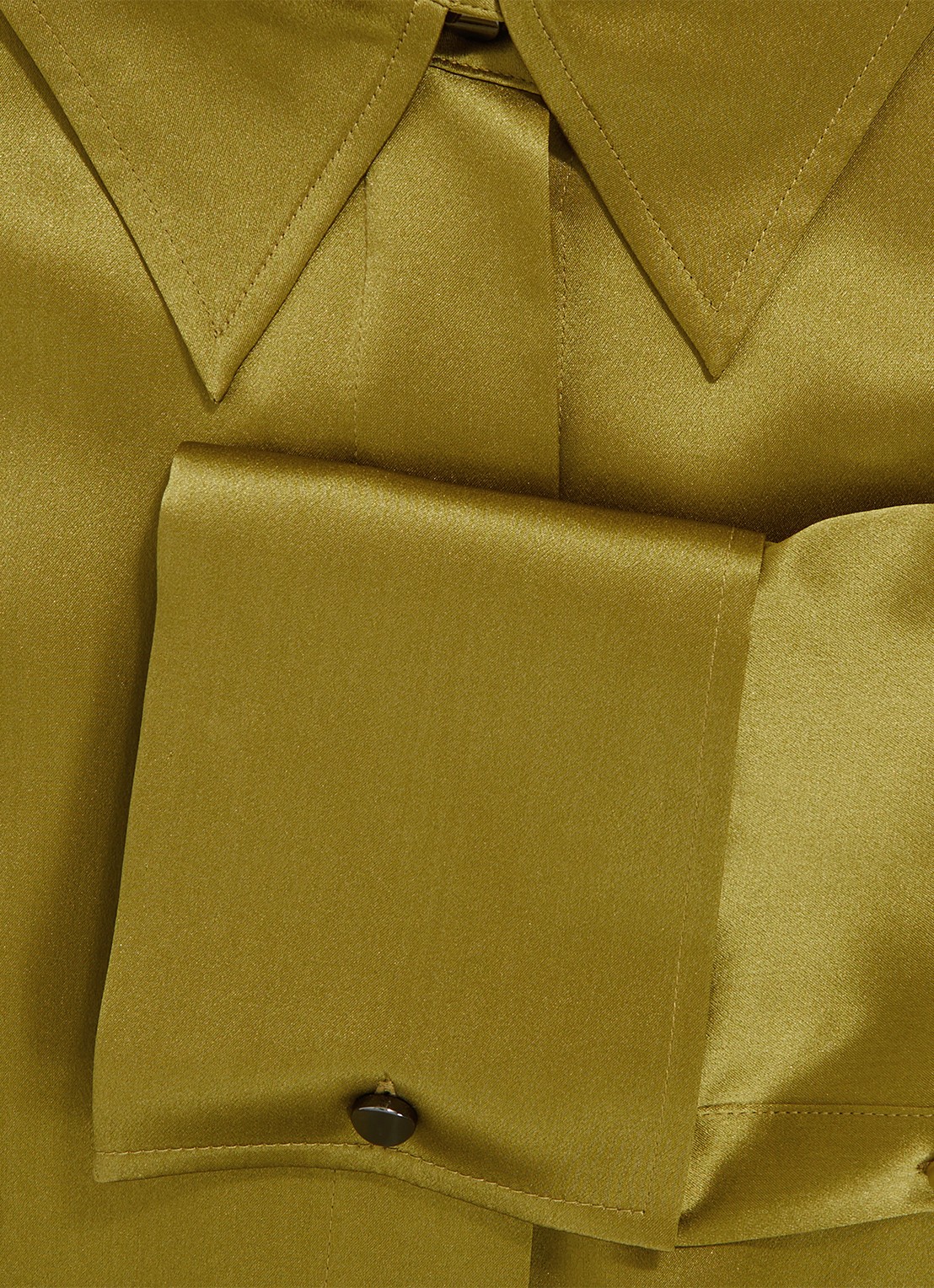 Reiss Ameira blouse van zijde - detail 5 lichtgroen