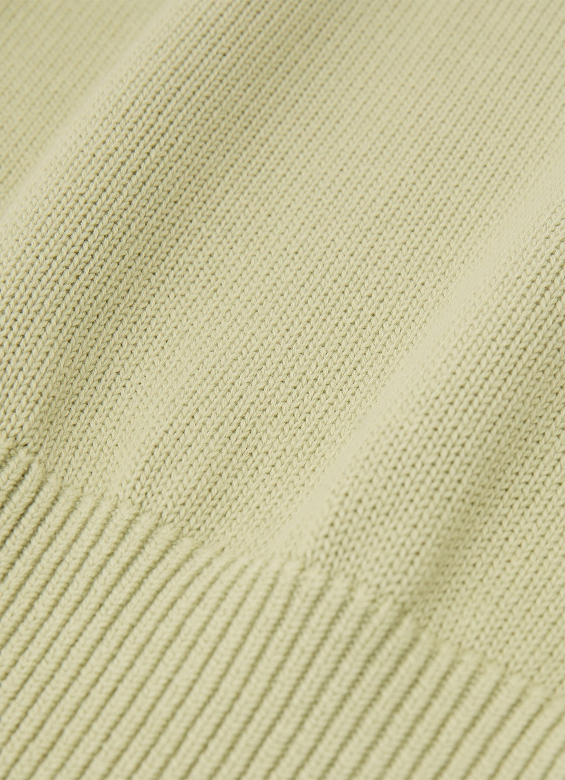 Reiss Anita fijngebreid T-shirt in wolblend - detail 6 lindegroen