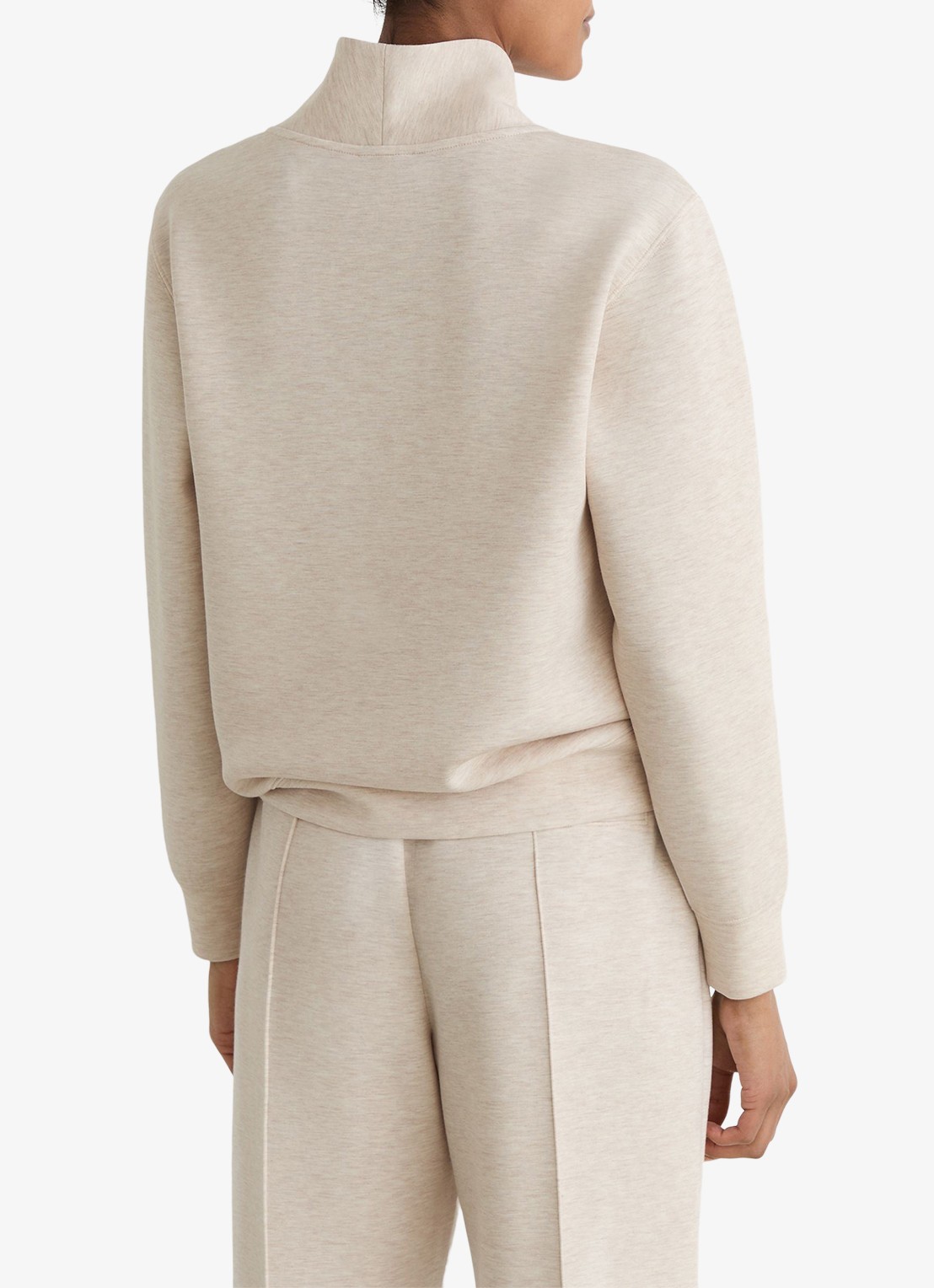 Reiss Annabel sweater met opstaande kraag - achterkant 4 beige