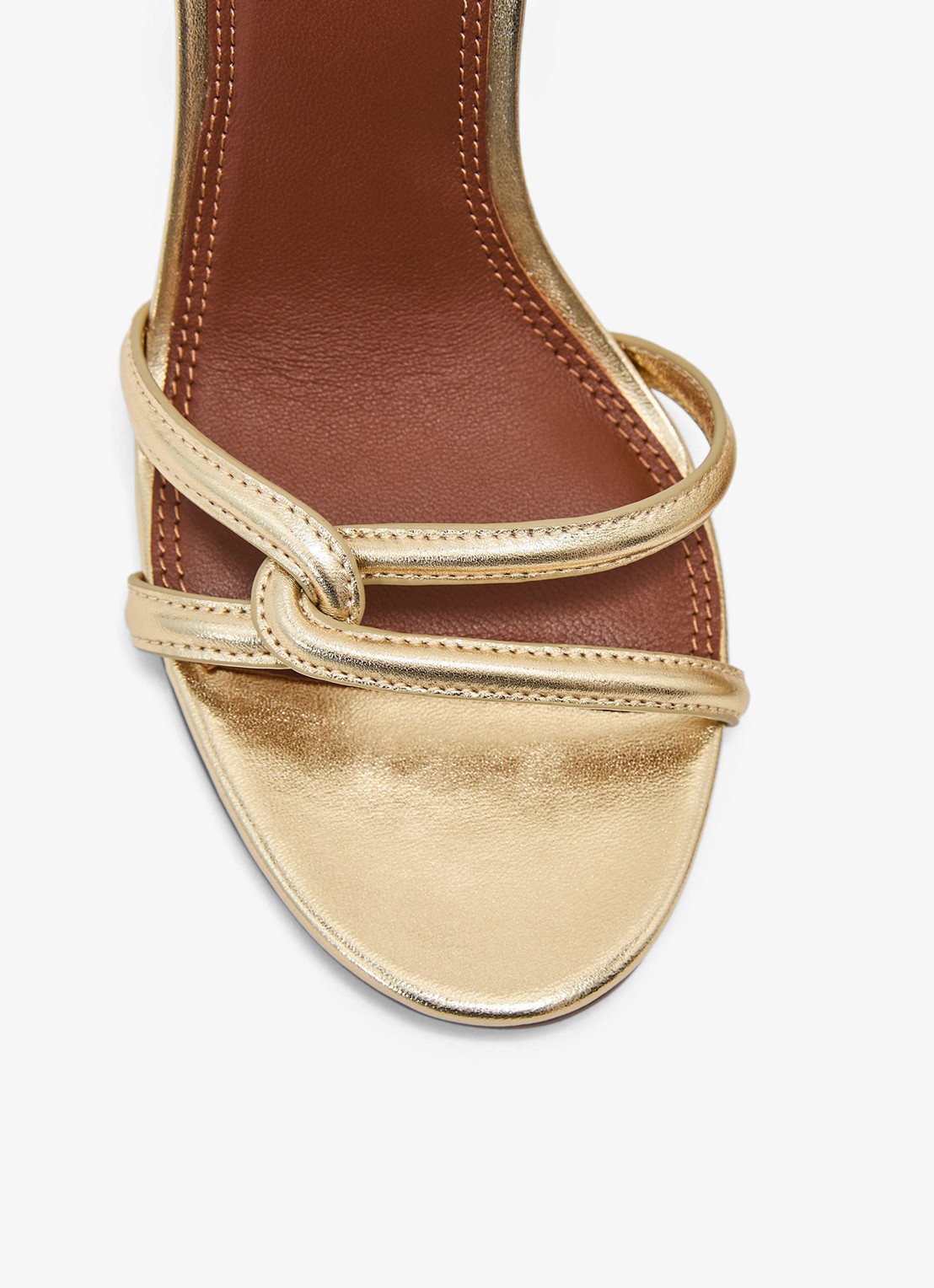 Reiss ANNABELLE Leather Link-Strap Stiletto Sandals - detail 3 goud