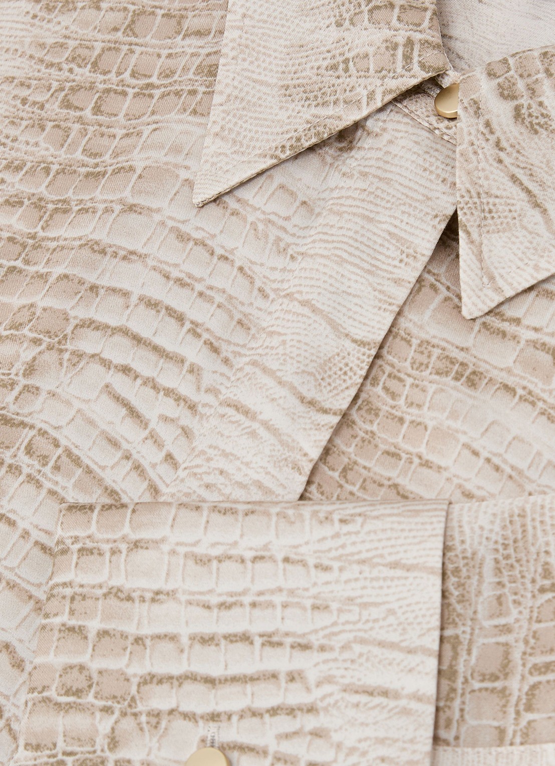 Reiss Annie tuniek met slangenprint - detail 7 neutral / beige