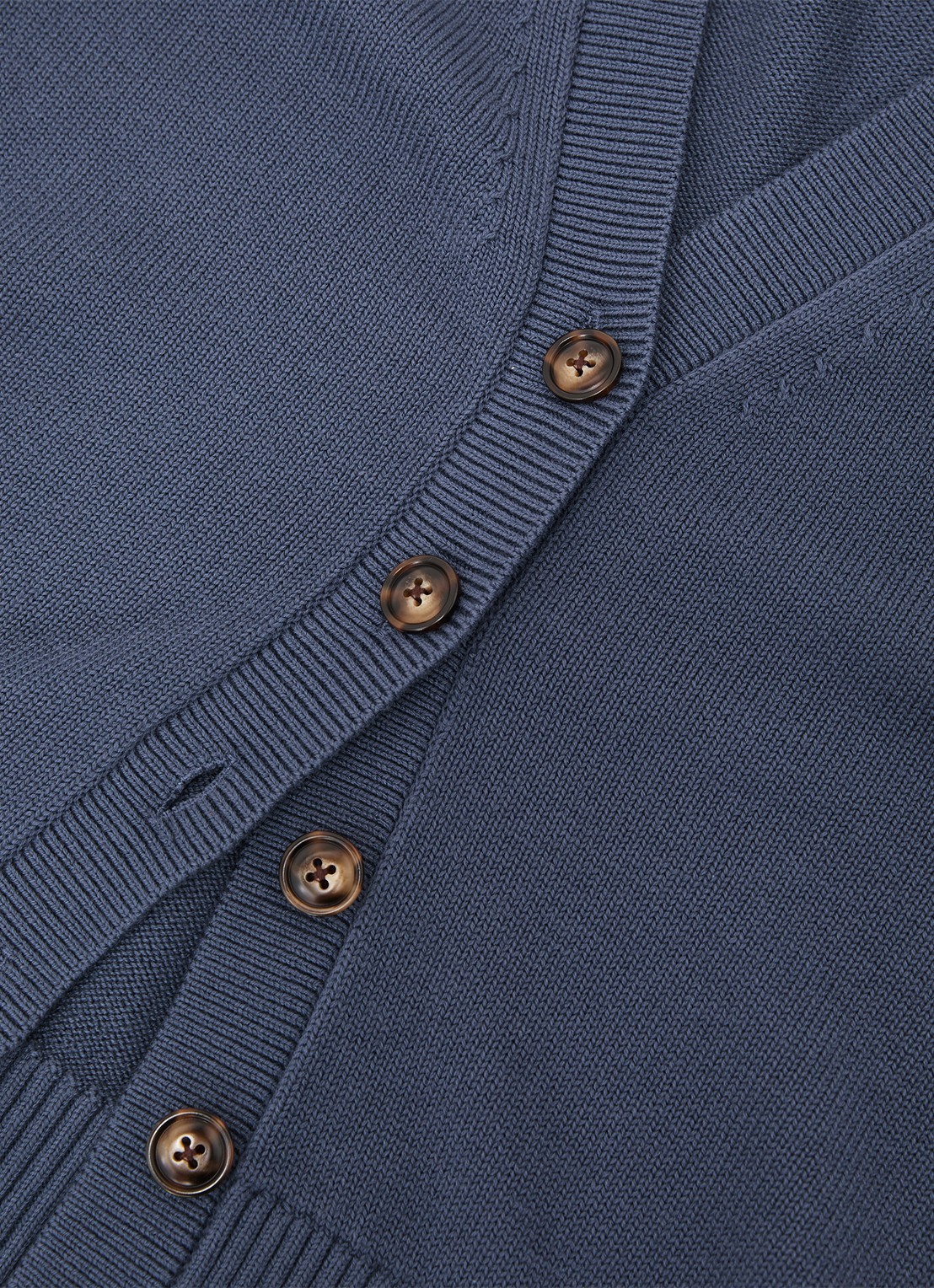 Reiss Anya fijngebreid vest in wolblend - detail 4 donkerblauw