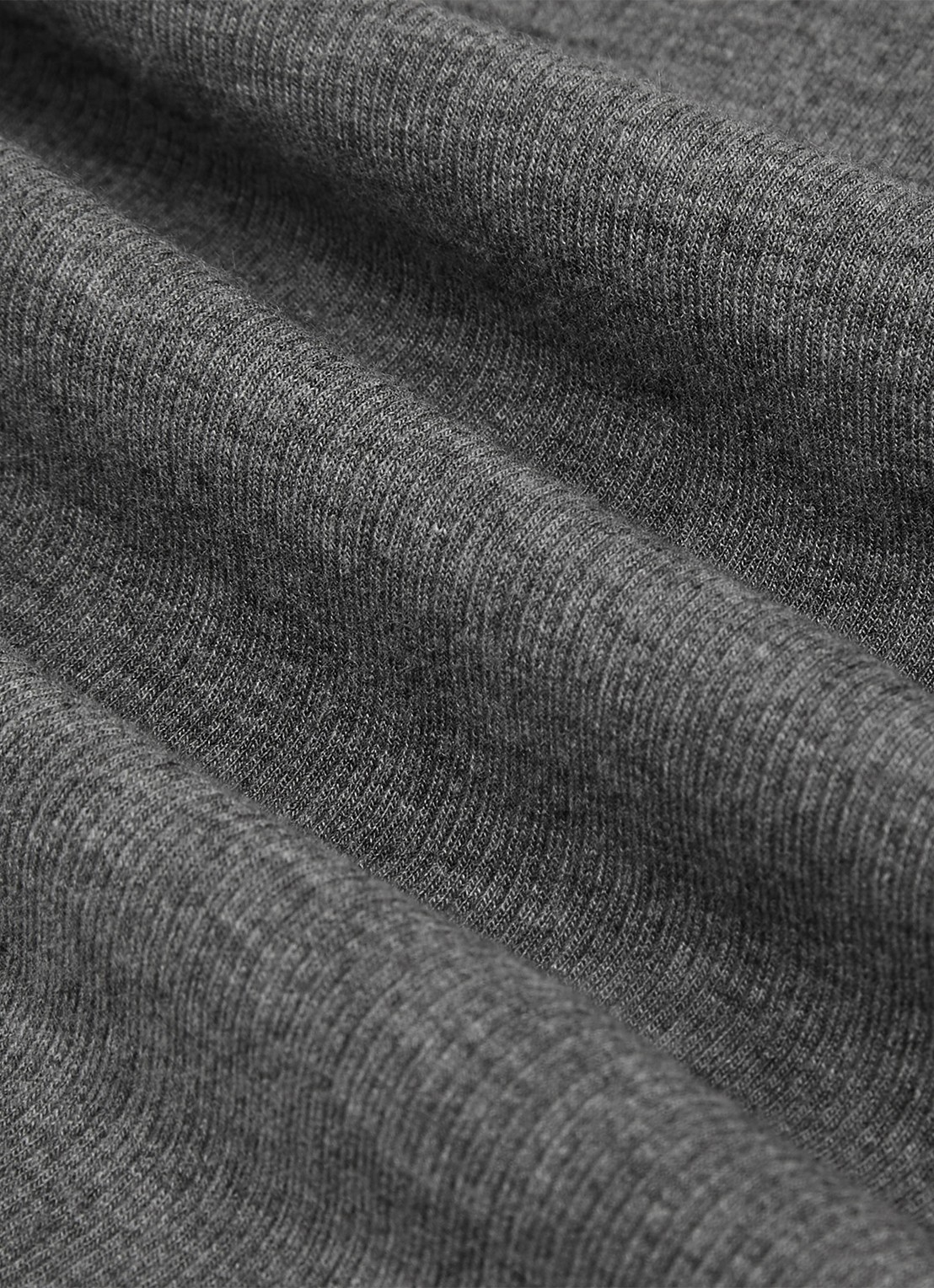 Reiss Arabelle longsleeve met ribstructuur - detail 3 donkergrijs