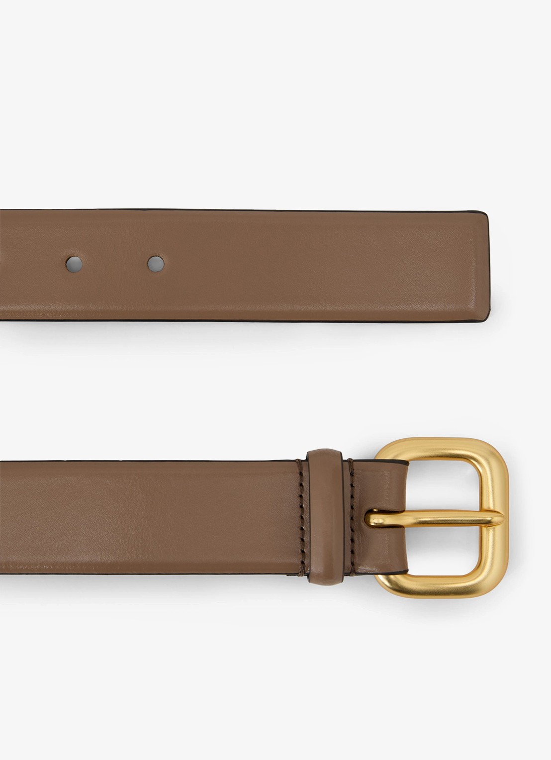 Reiss Arden riem van leer - detail 3 bruin