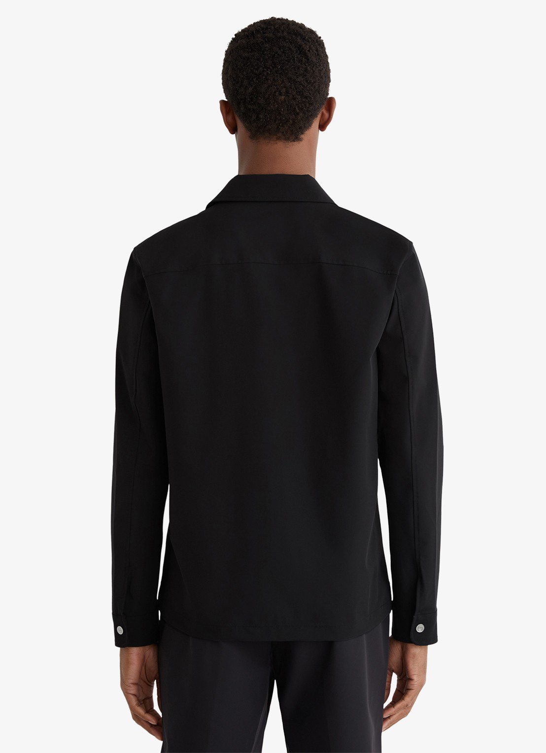 Reiss Ascend overshirt met borstzakken - achterkant 4 zwart
