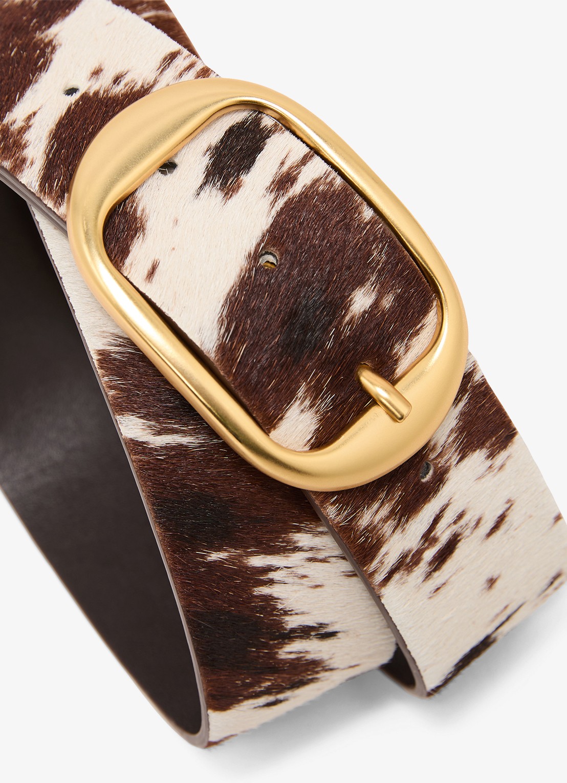 Reiss Athena riem van leer  - detail 4 bruin