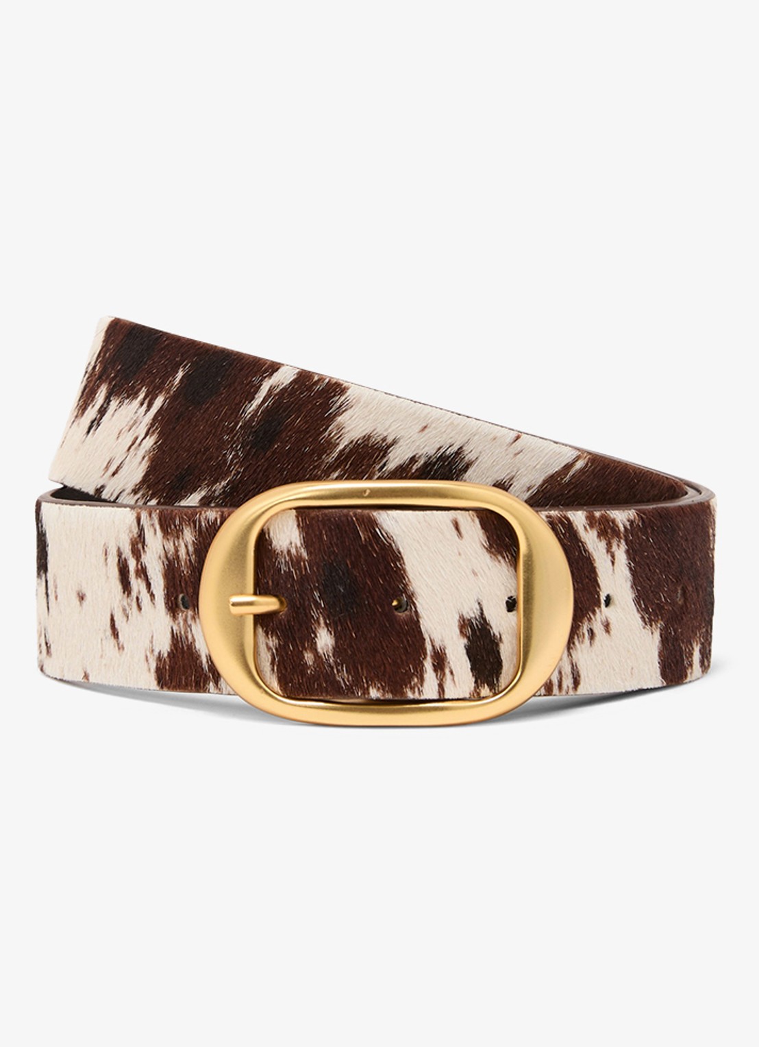 Reiss Athena riem van leer  - voorkant bruin