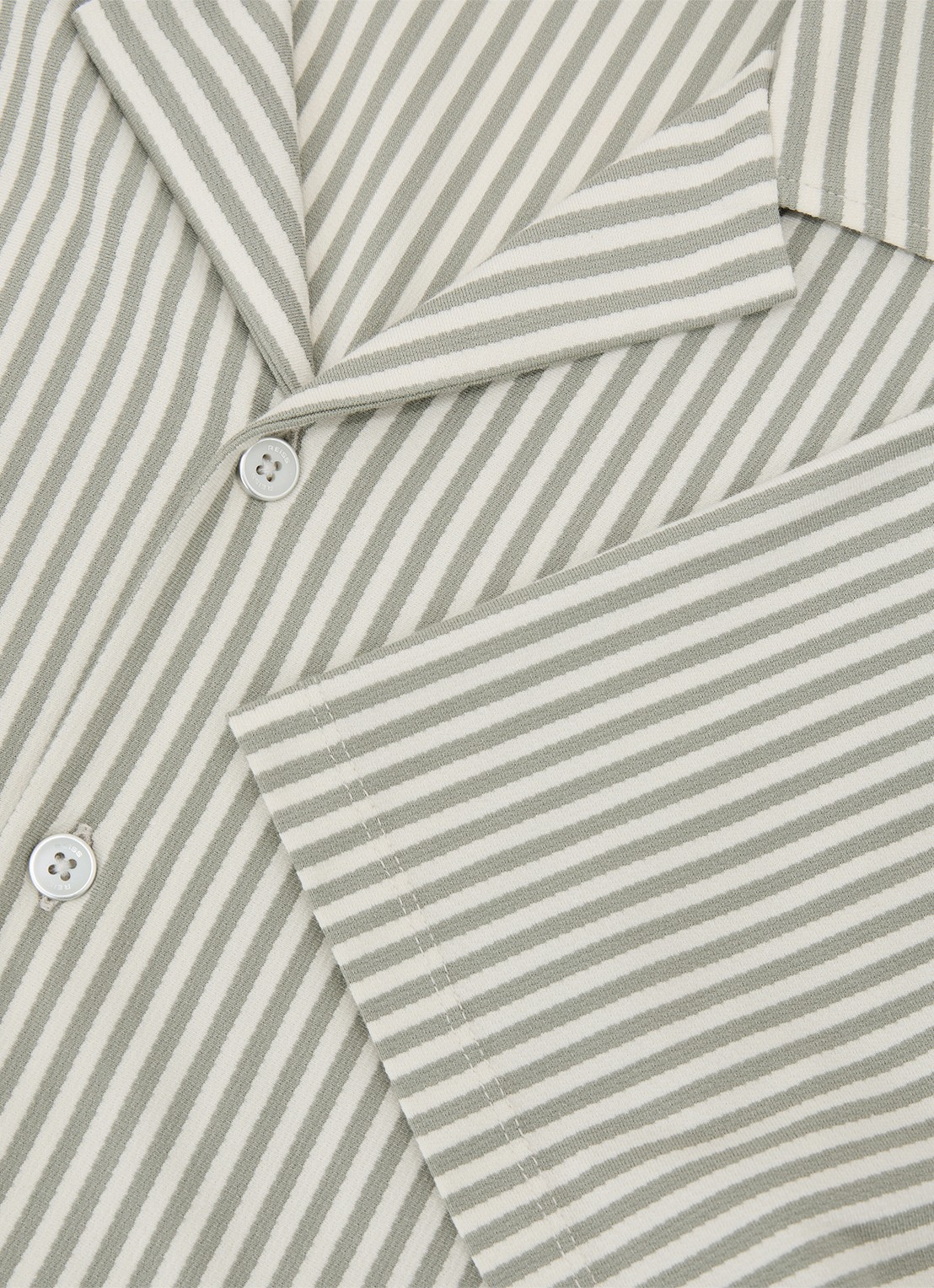 Reiss Aurelia overhemd met streepprint - detail 4 khaki