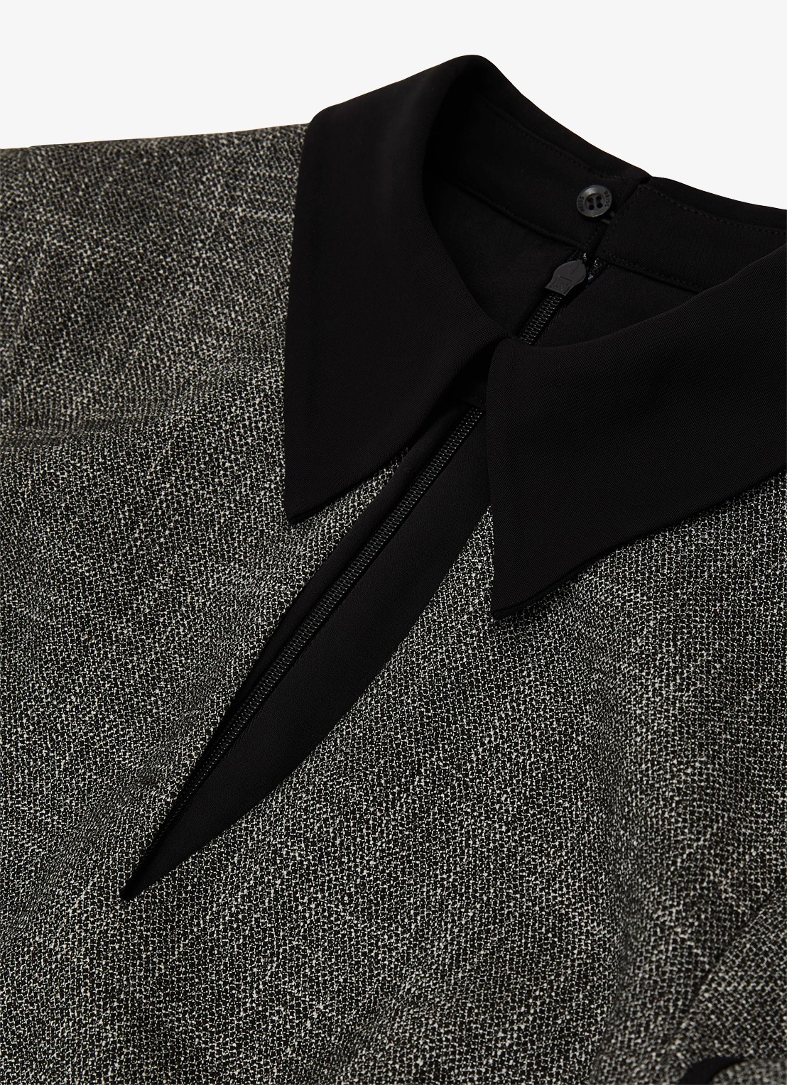 Reiss Ava midi jurk met steekzakken - detail 5 grijs