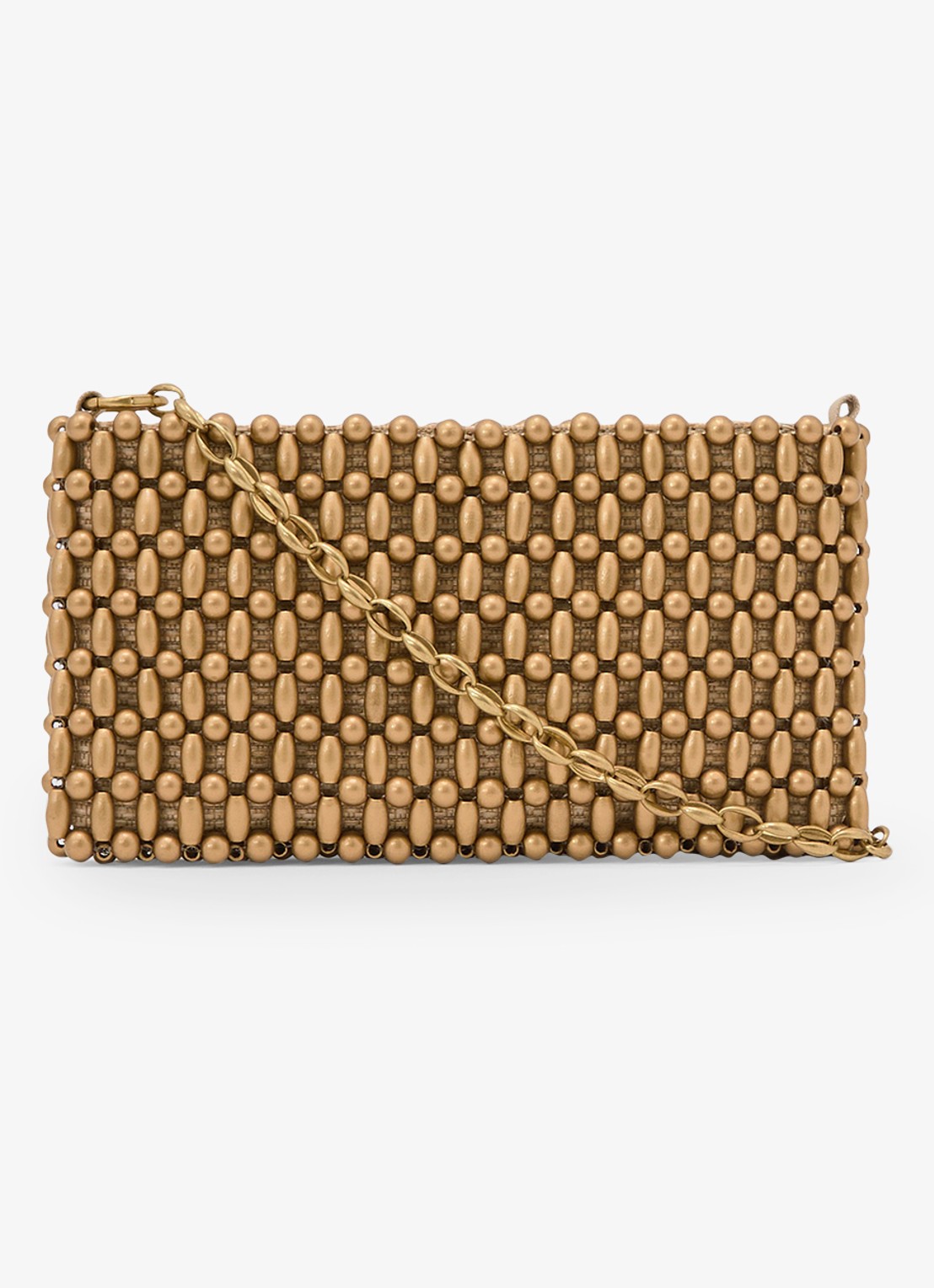 Reiss Beatrix schoudertas met kralendecoratie - detail 6 goud