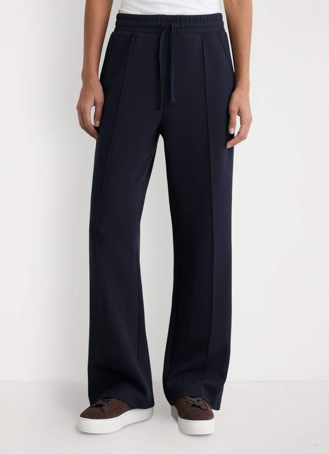 Reiss Bella wide fit joggingbroek met steekzakken - detail 4 donkerblauw