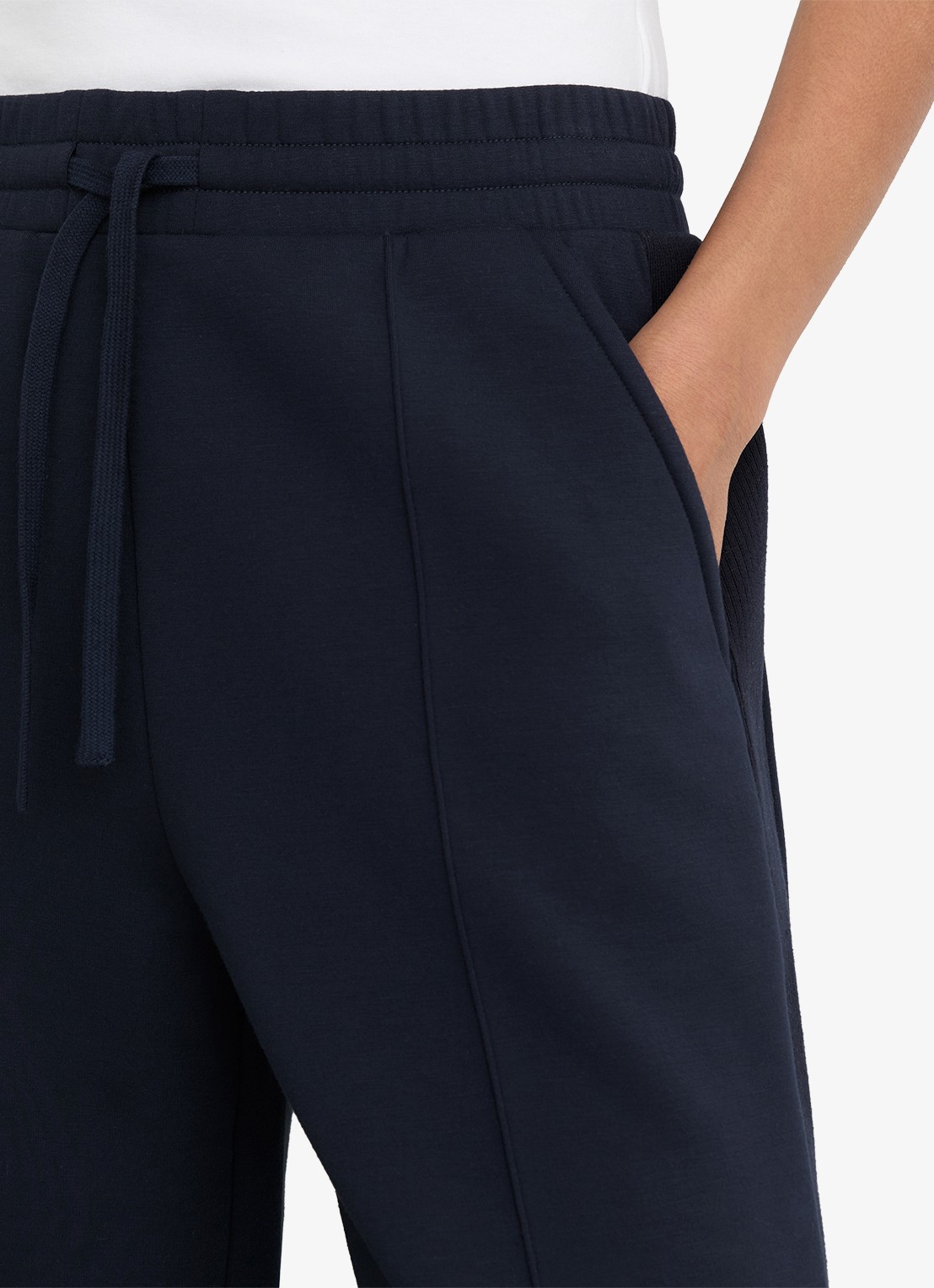 Reiss Bella wide fit joggingbroek met steekzakken - detail 5 donkerblauw