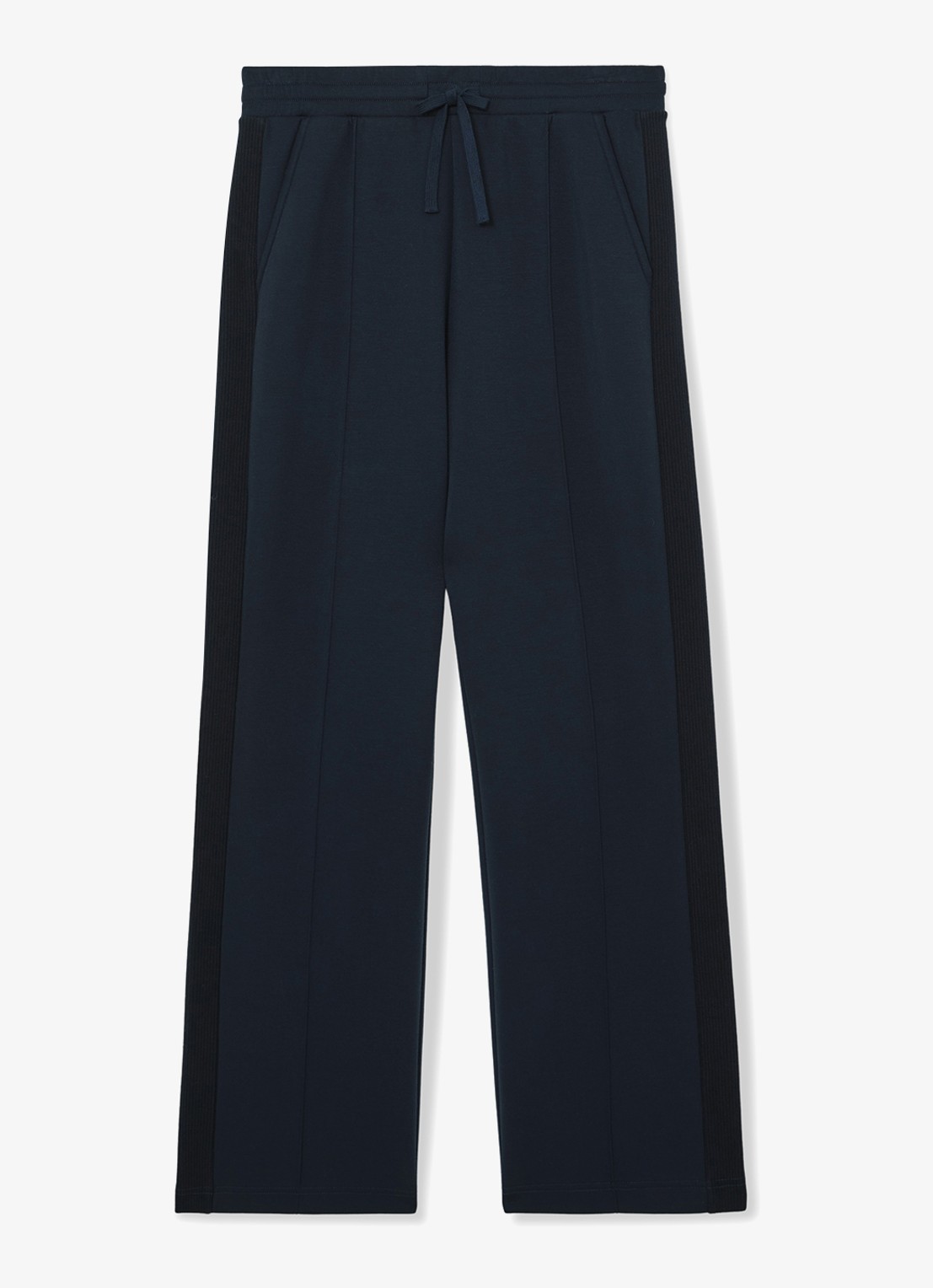 Reiss Bella wide fit joggingbroek met steekzakken - voorkant 2 donkerblauw