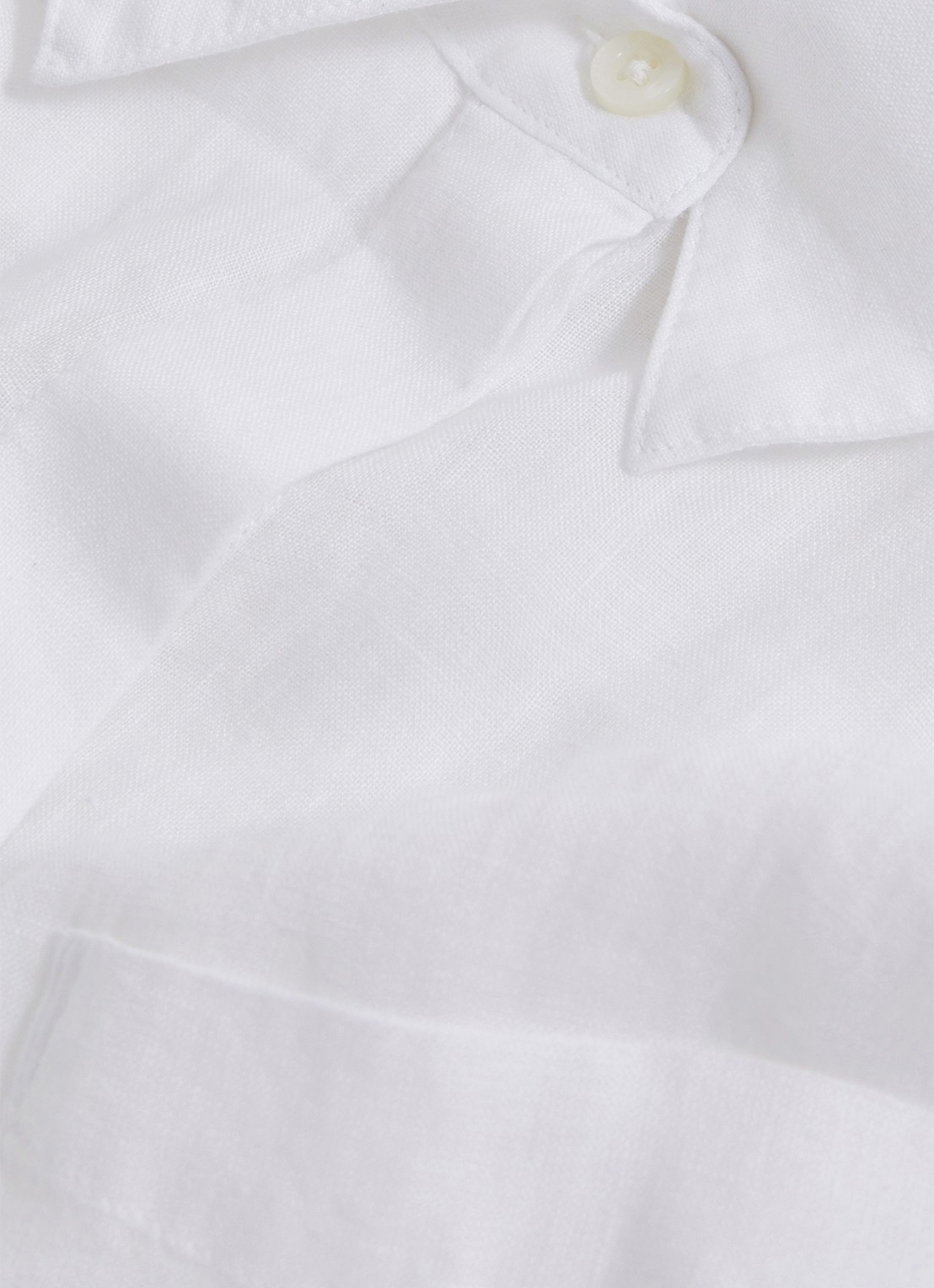 Reiss Belle blouse van linnen - detail 5 wit