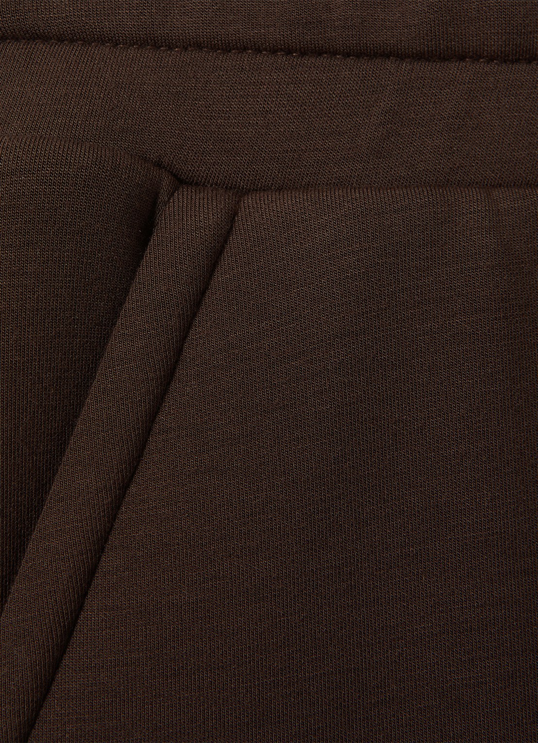 Reiss Bernie high waist straight fit joggingbroek met steekzakken - detail 6 chocoladebruin