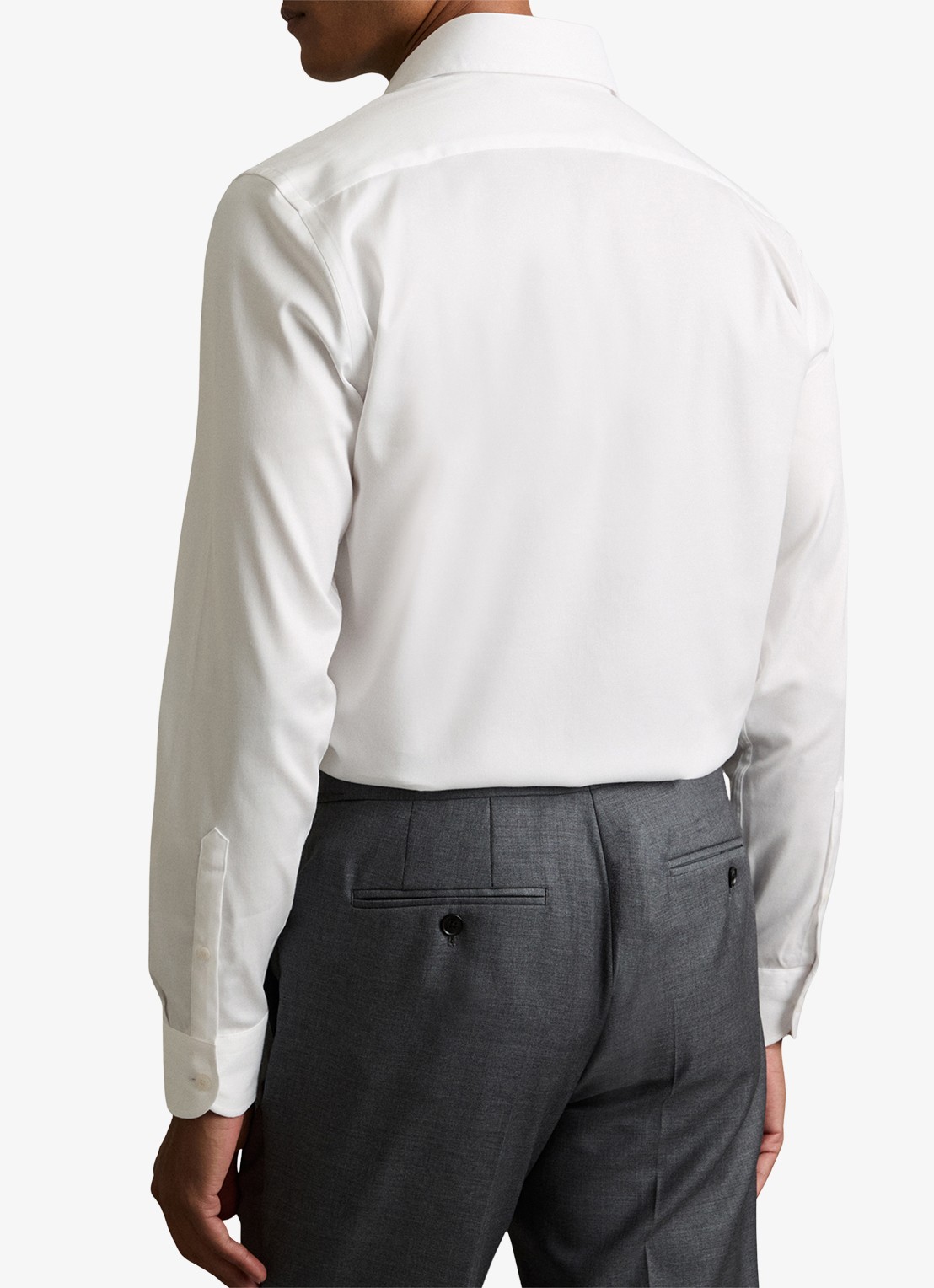 Reiss Bishopgate regular fit overhemd  - achterkant 3 wit