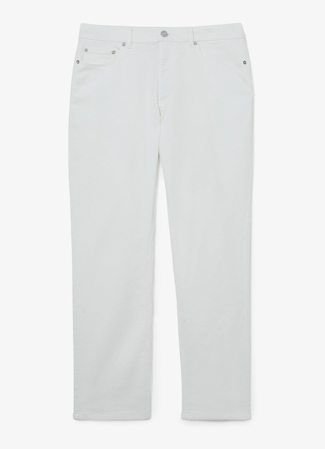 Reiss Bishopgate straight leg jeans met steekzakken - voorkant white / wit