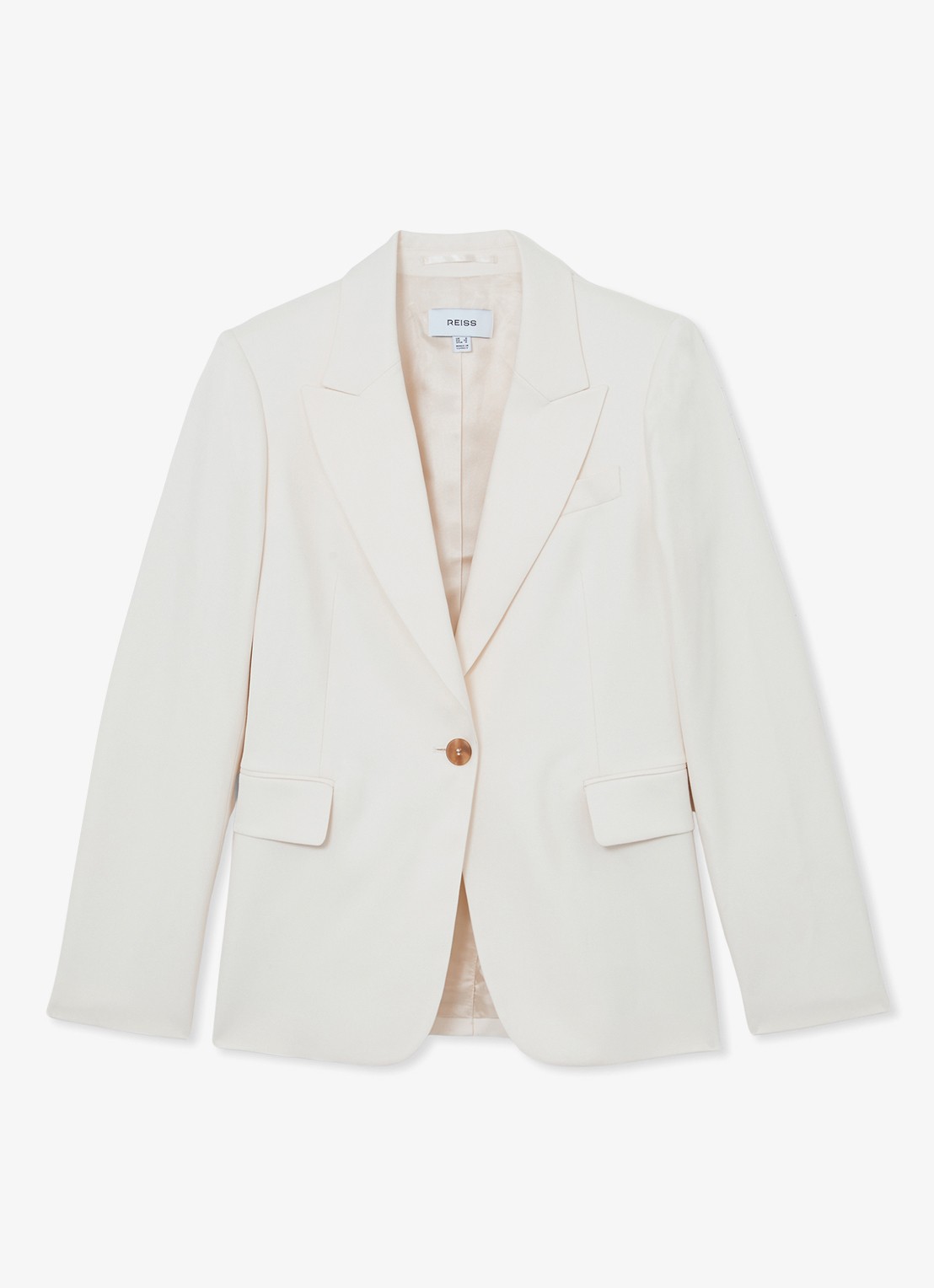 Reiss Blazer met klepzakken - voorkant 4 creme