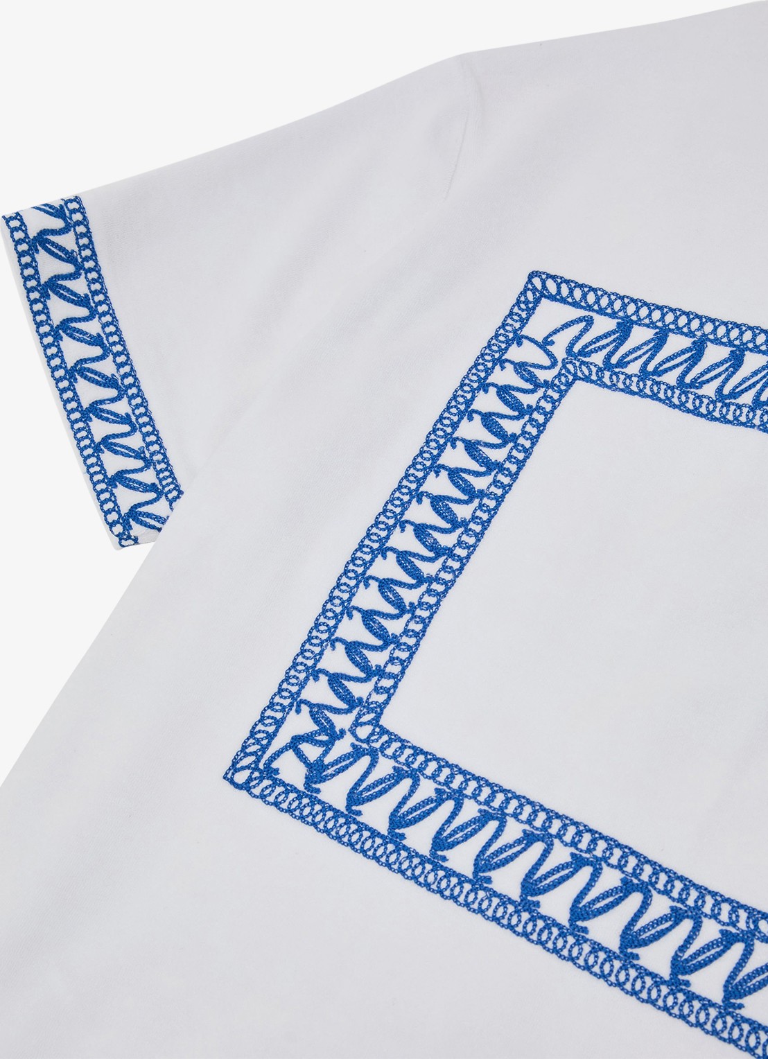 Reiss Bleeker regular fit overhemd met borduring - detail 4 white / wit