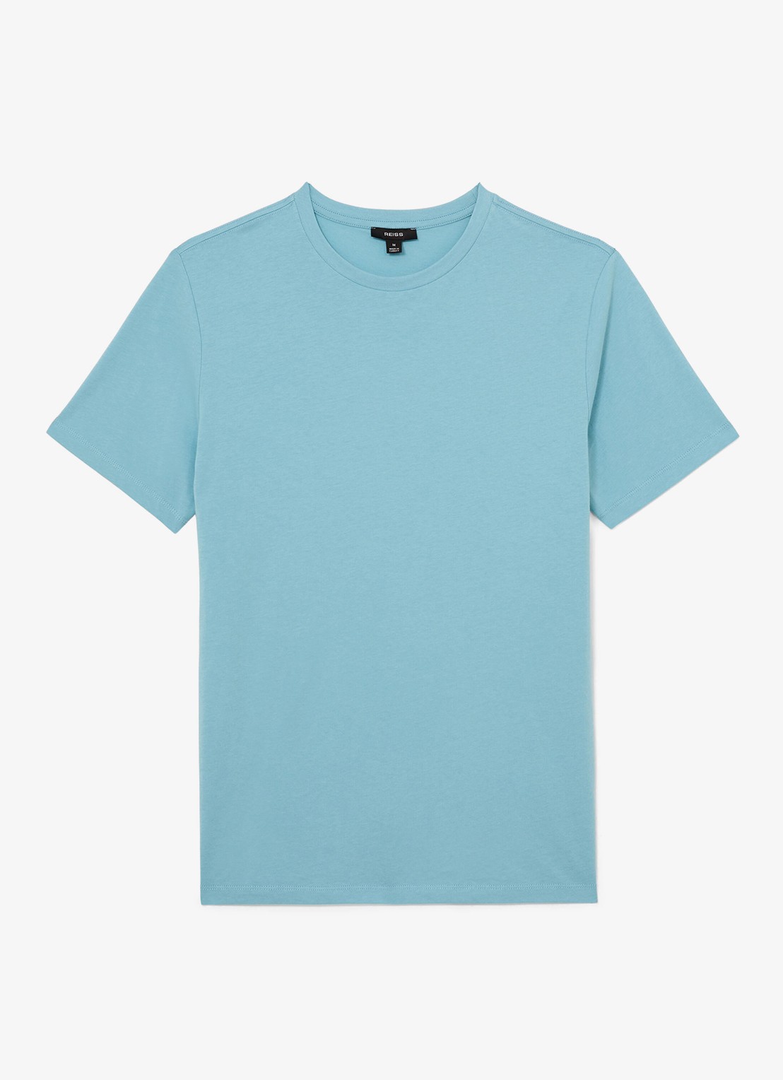 Reiss BLESS Katoen Crew-Neck Tailored-Fit T-Shirt - voorkant 5 blauw