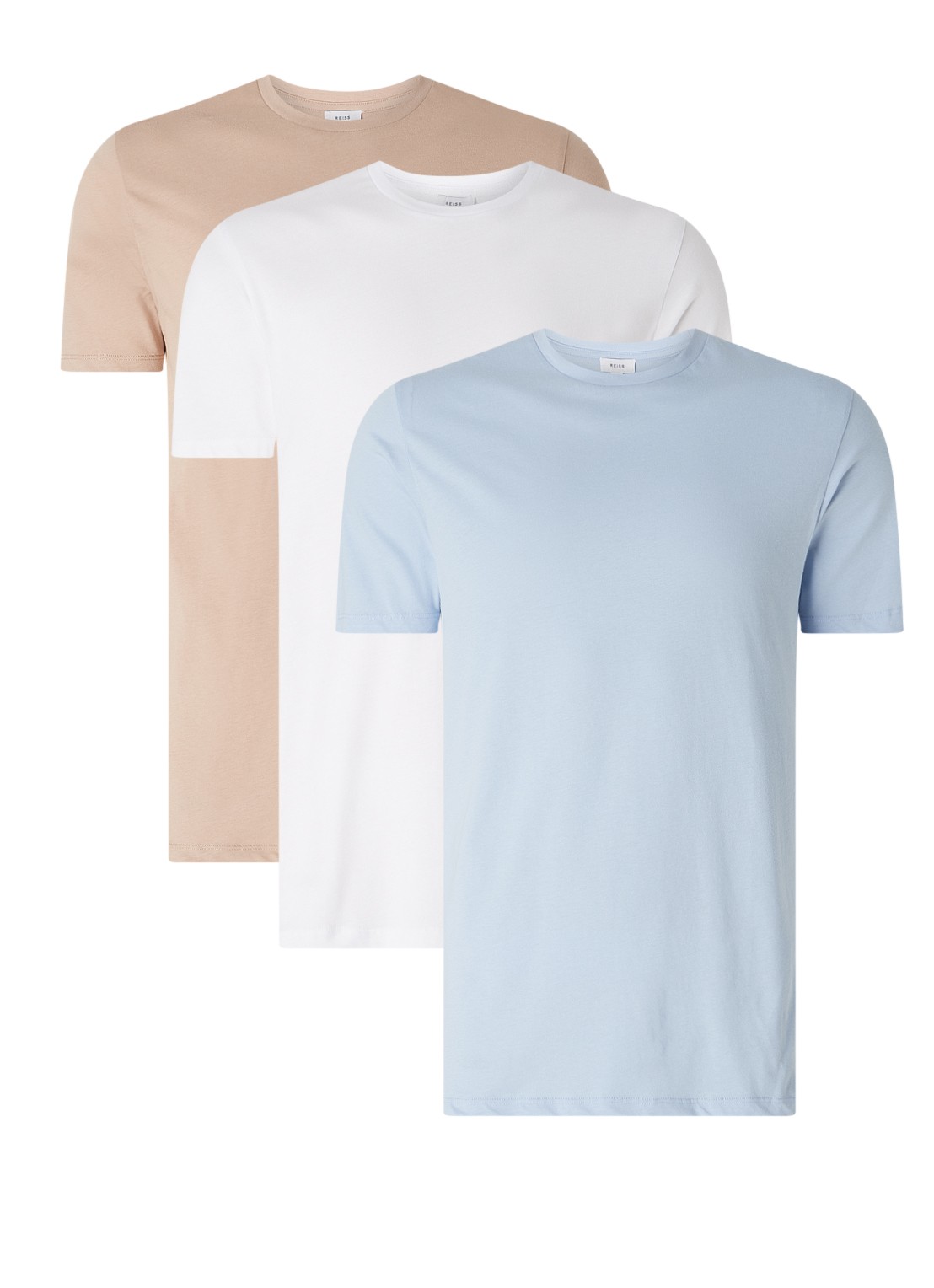 Reiss Bless T-shirt in 3 -pack - voorkant multicolor