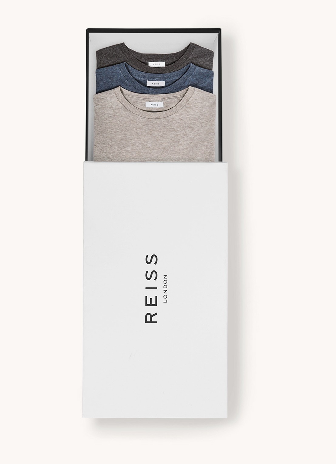 Reiss Bless T-shirt in 3-pack - voorkant lichtgrijs