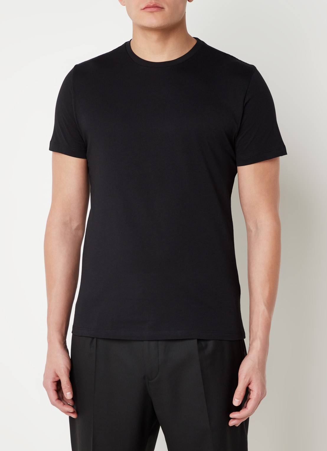 Reiss Bless T-shirt met ronde hals   - detail 4 zwart