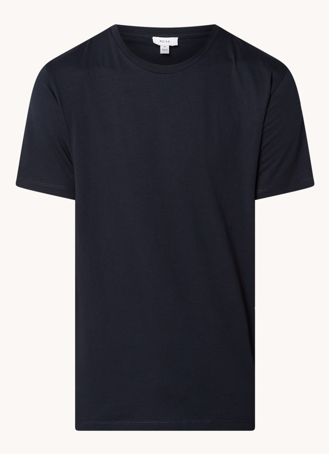 Reiss Bless T-shirt met ronde hals   - voorkant donkerblauw