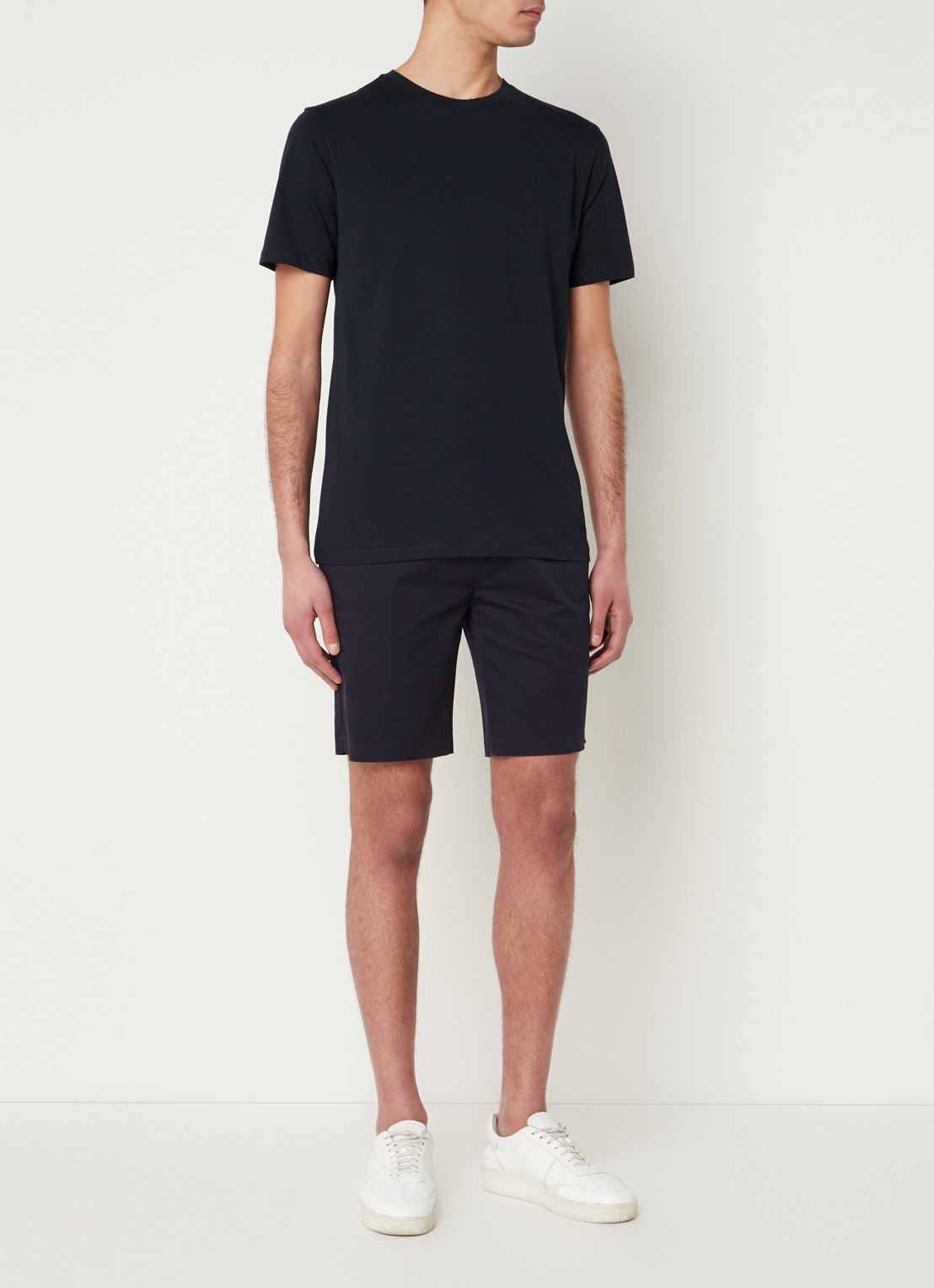 Reiss Bless T-shirt met ronde hals   - voorkant 2 donkerblauw