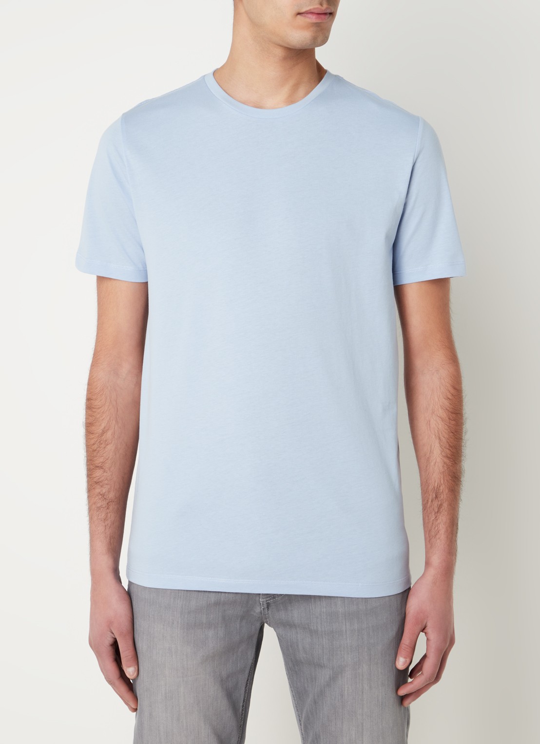 Reiss Bless T-shirt met ronde hals   - detail 4 lichtblauw