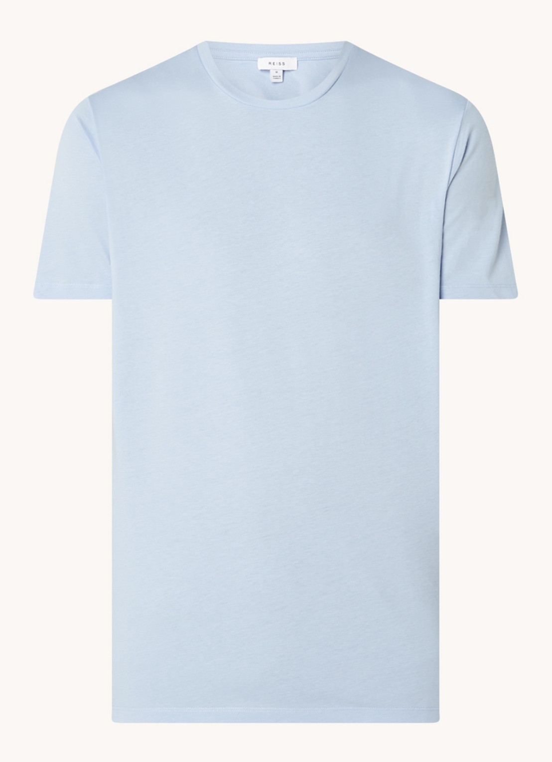 Reiss Bless T-shirt met ronde hals   - voorkant 2 lichtblauw