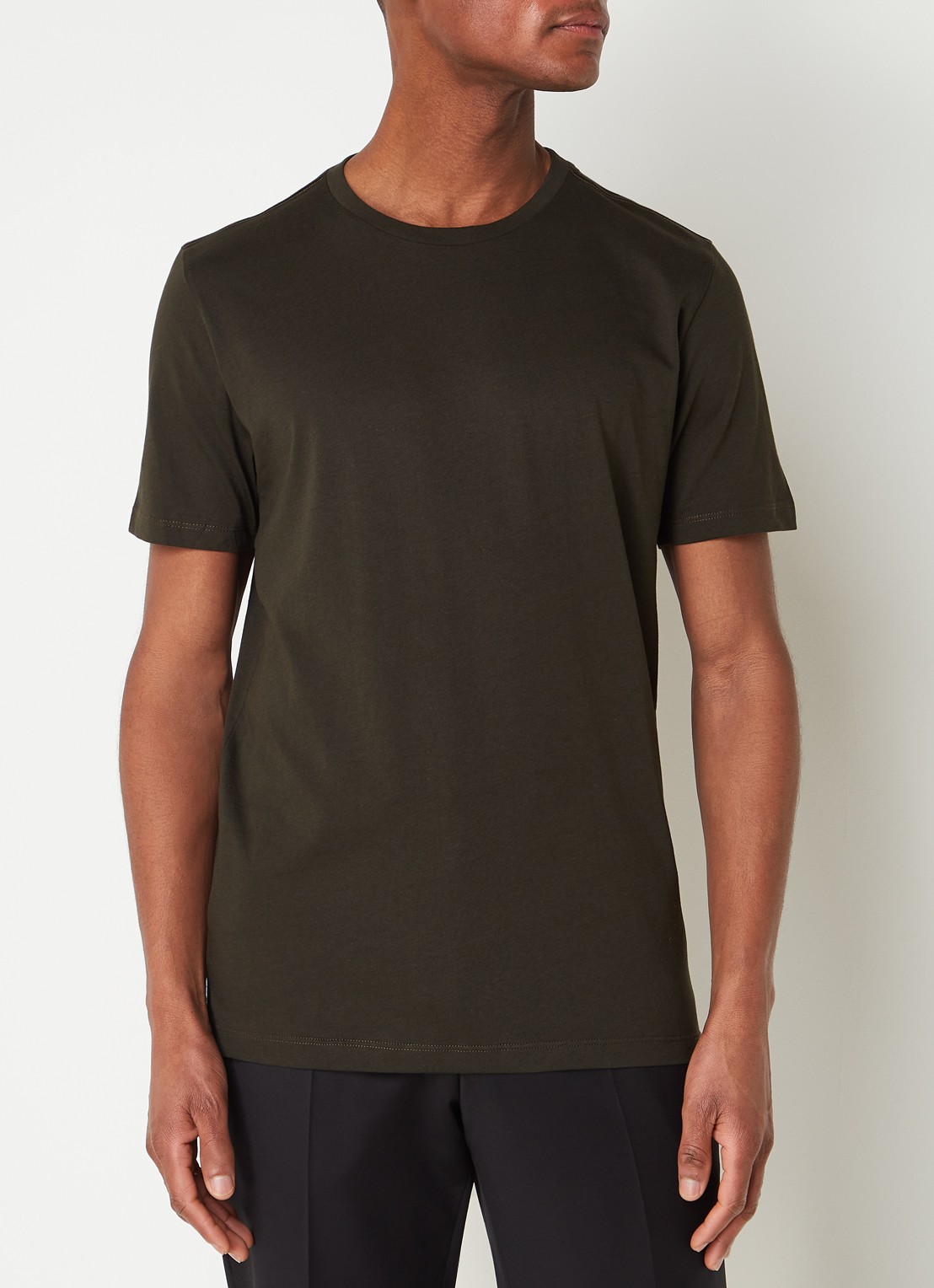 Reiss Bless T-shirt met ronde hals   - detail groen
