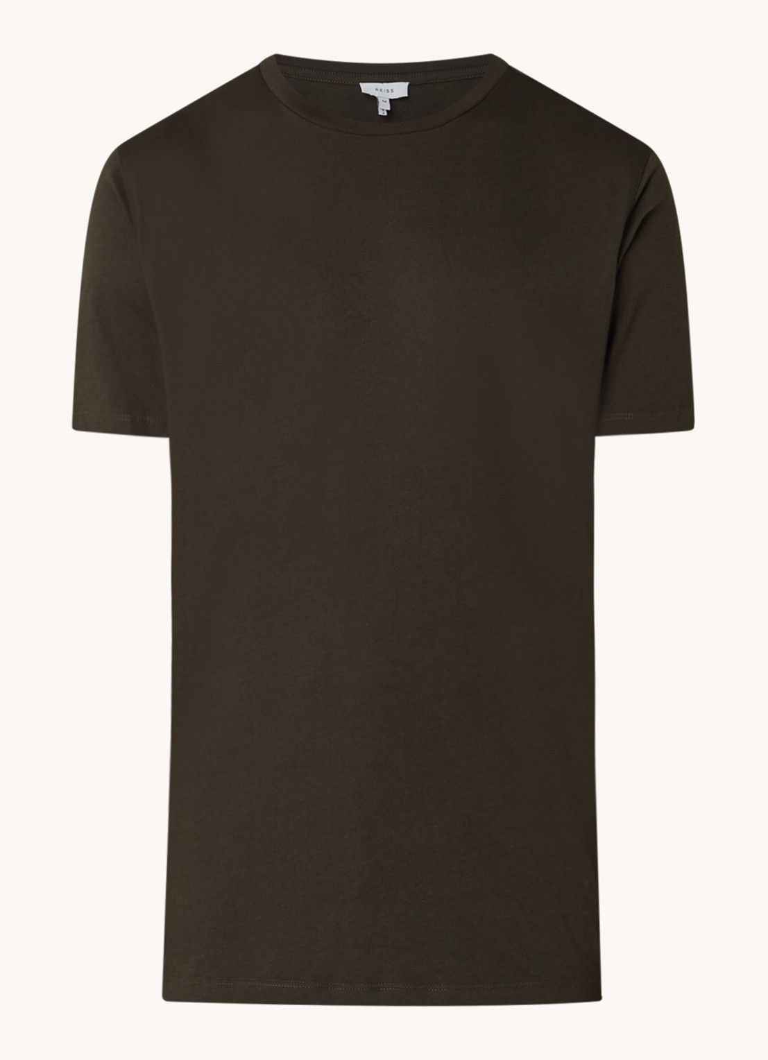 Reiss Bless T-shirt met ronde hals   - voorkant 2 groen