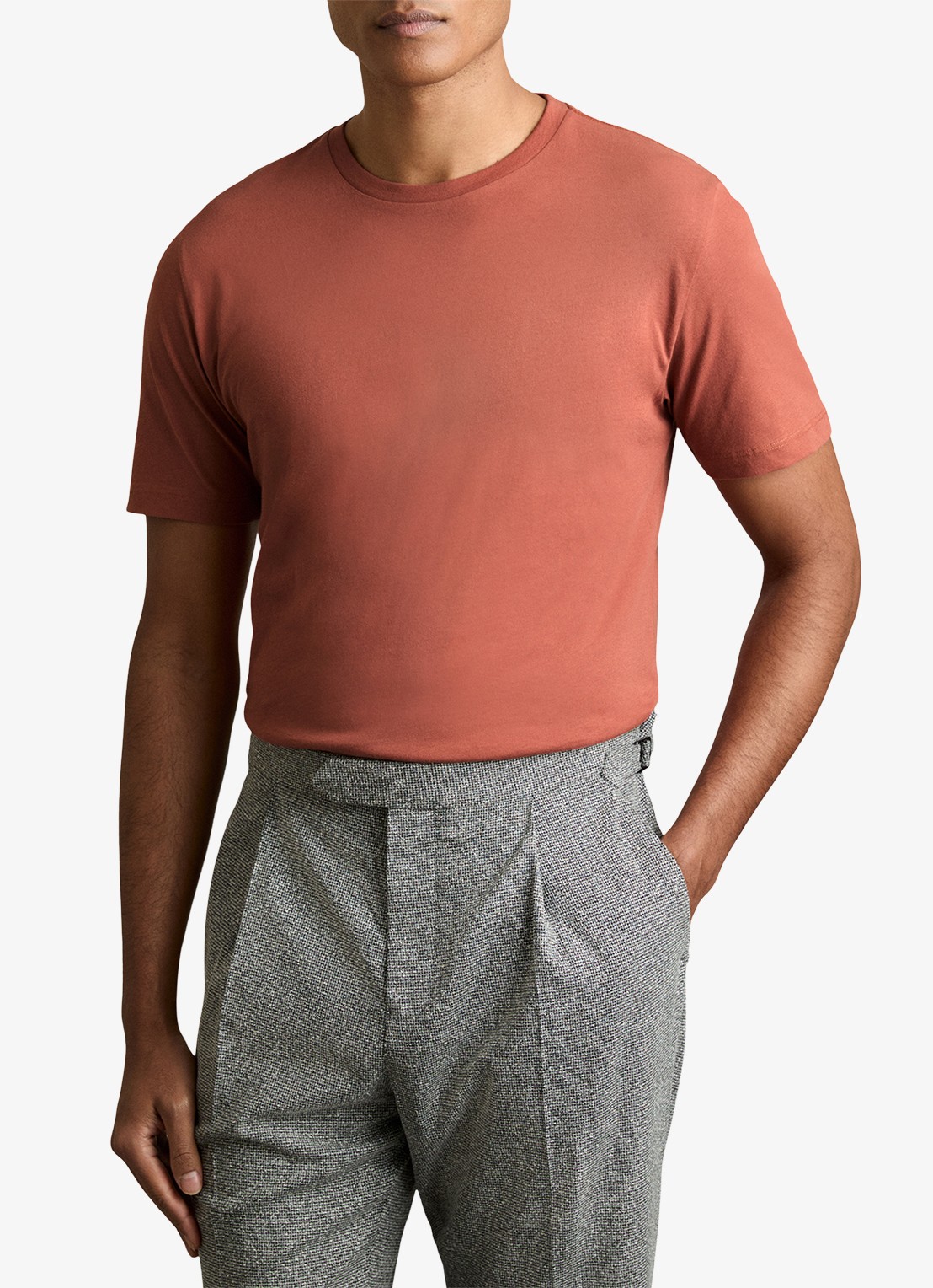 Reiss Bless T-shirt met stretch - detail 4 roze