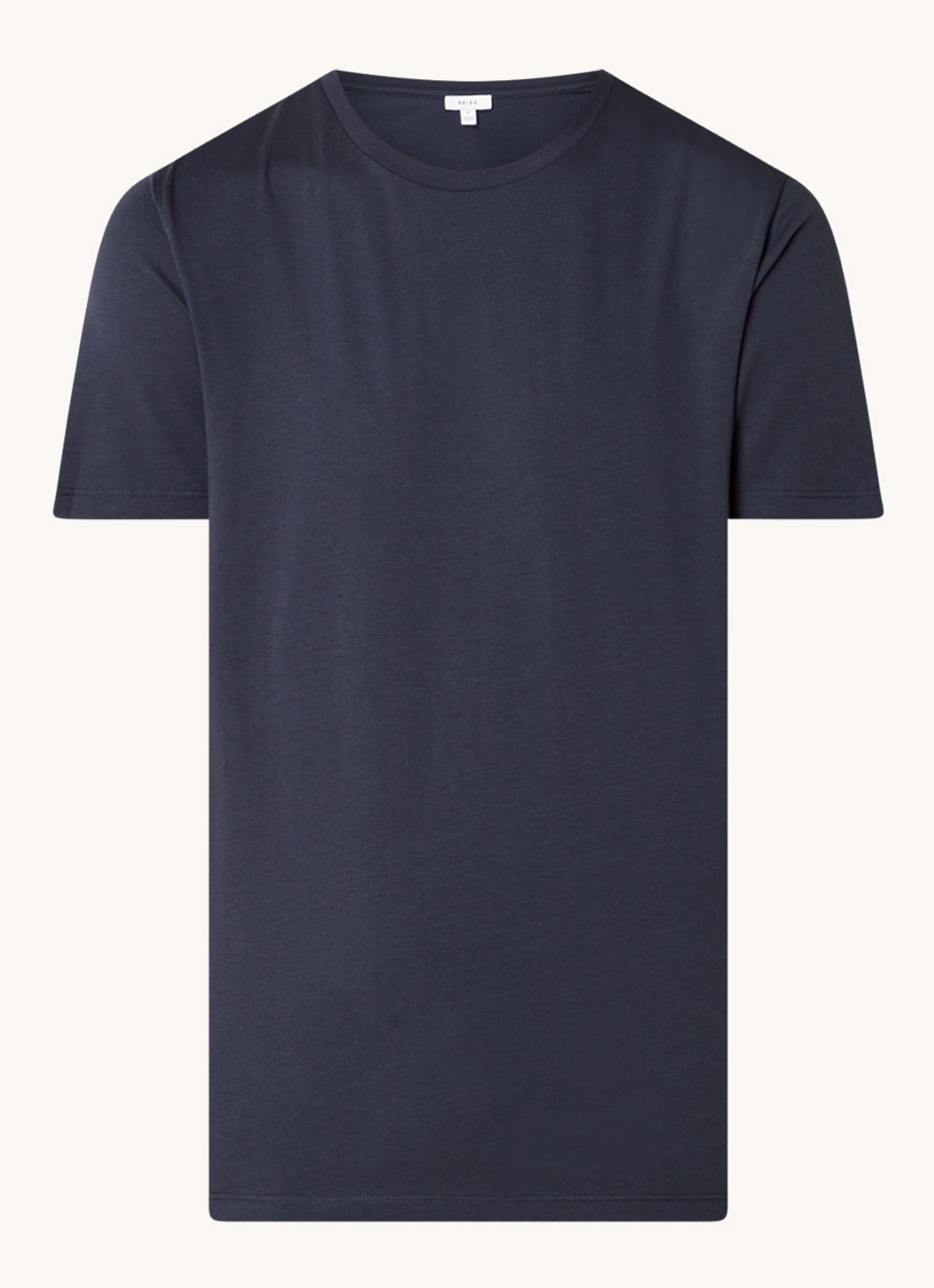 Reiss Bless T-shirt van katoen - voorkant 2 donkerblauw